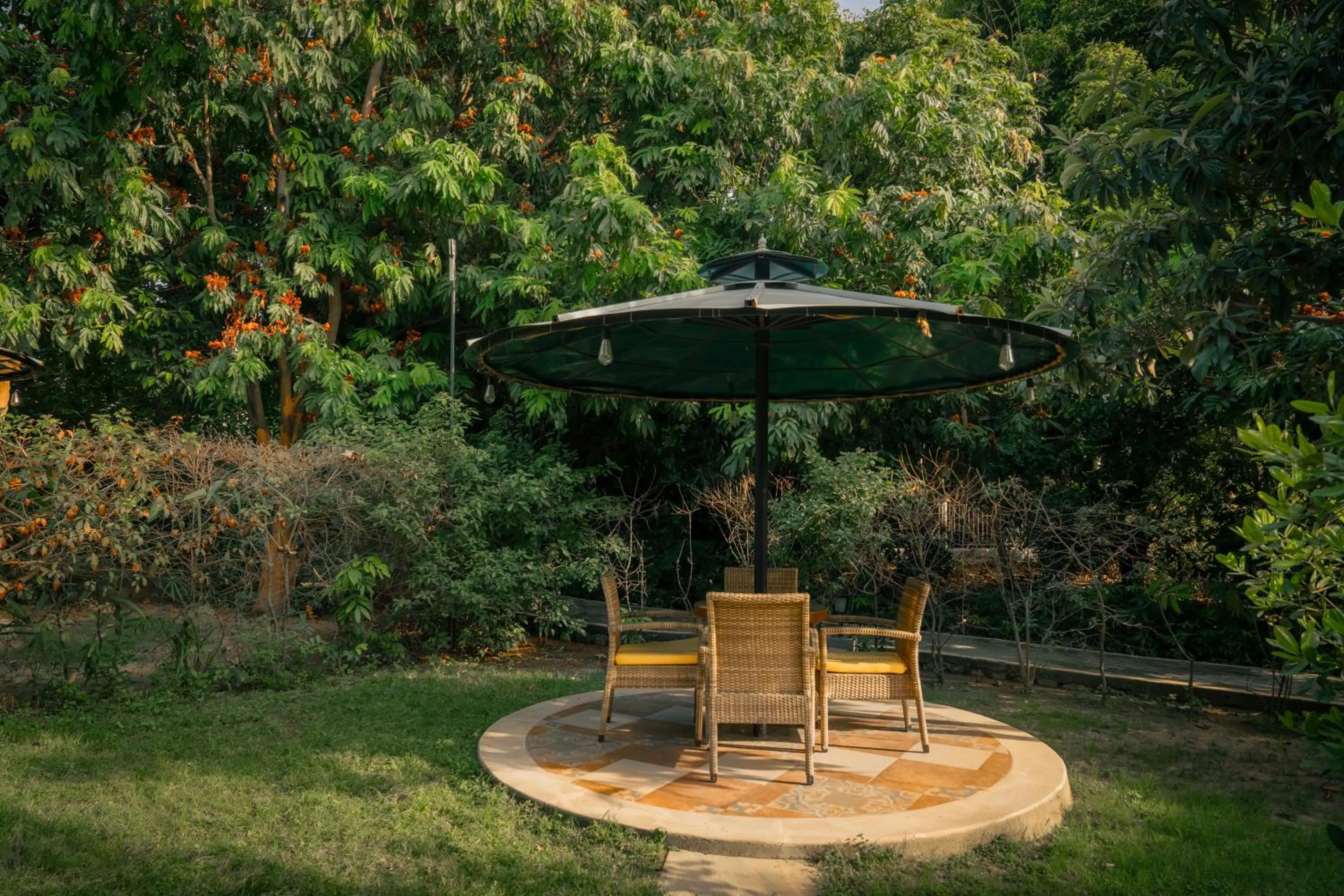 Garden in Aahana Resort - Jim Corbett