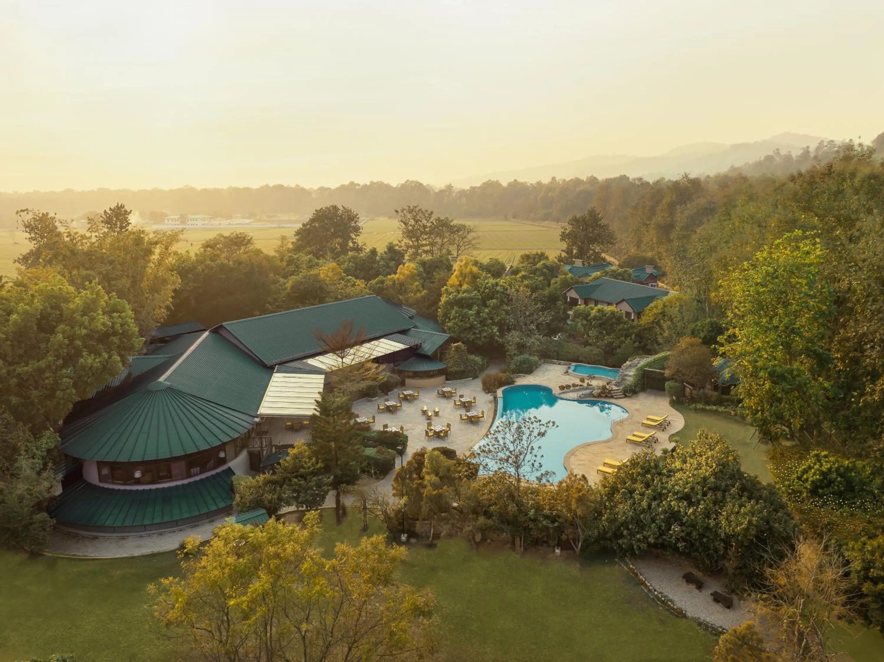 Property building in Aahana Resort - Jim Corbett