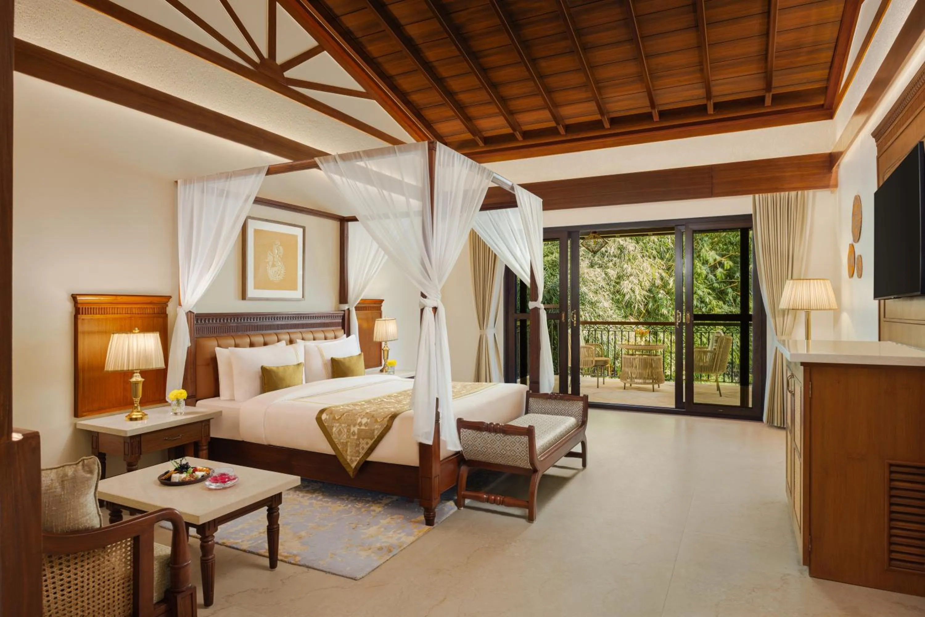Photo of the whole room, Bed in Aahana Resort - Jim Corbett
