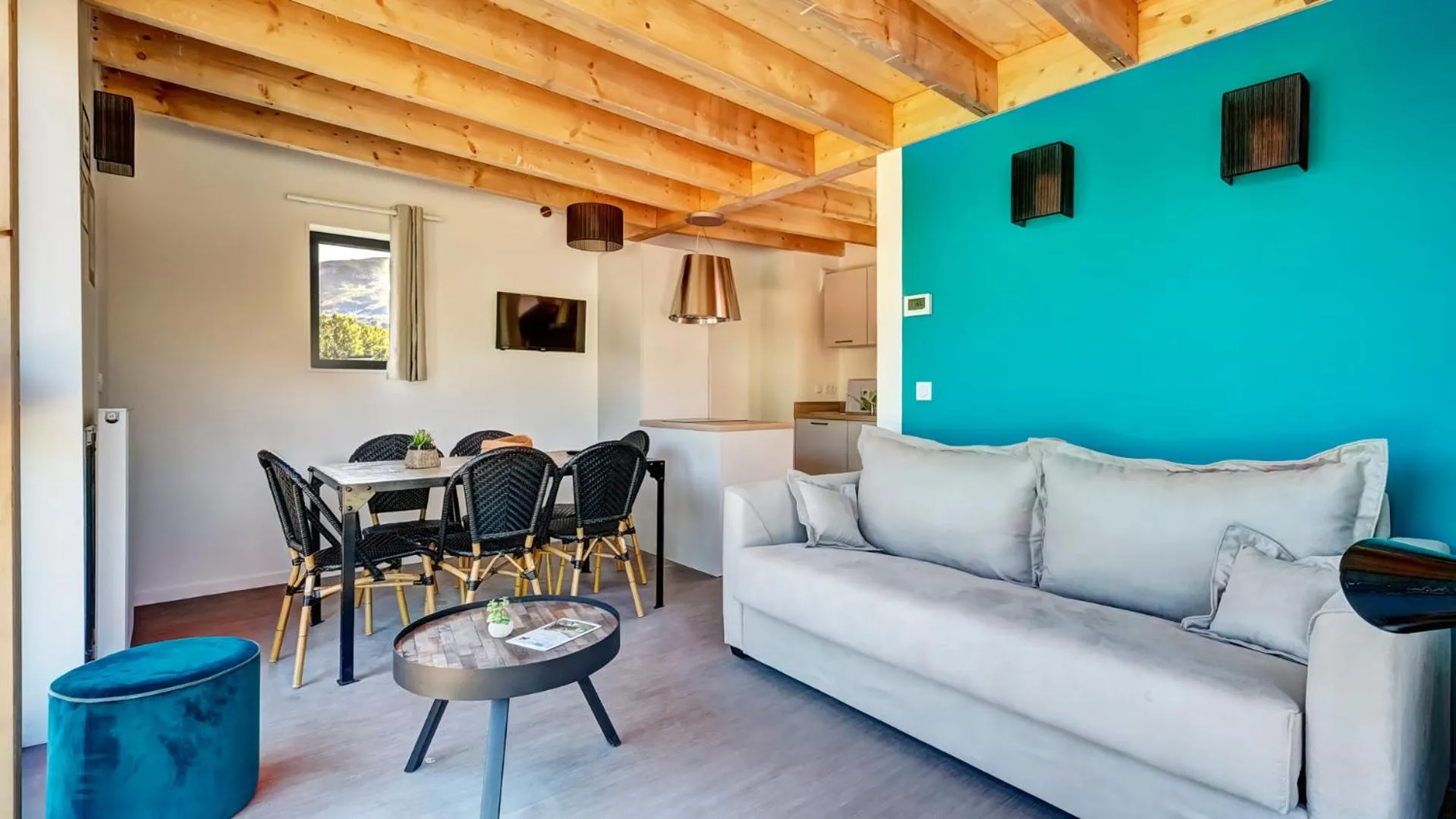 Living room in Vacancéole - Le Village des Oiseaux