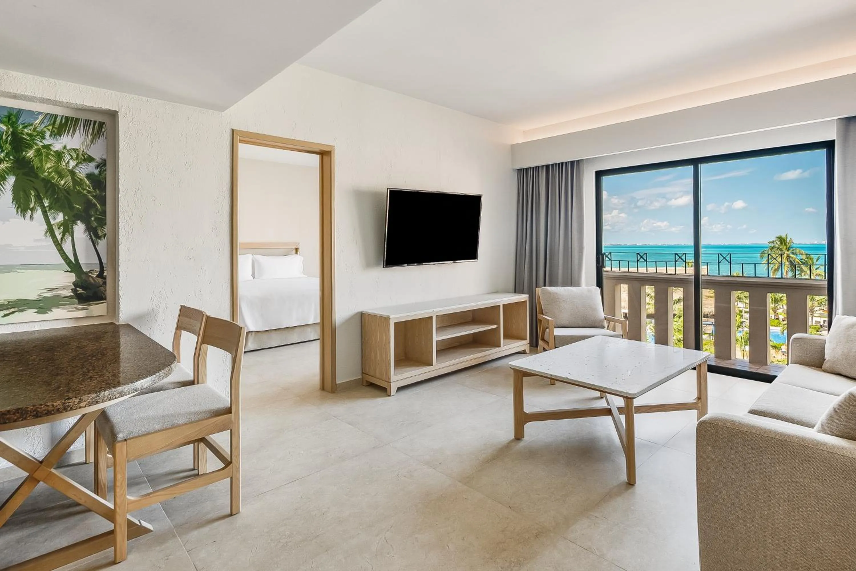 Living room in Fiesta Americana Cancun Villas