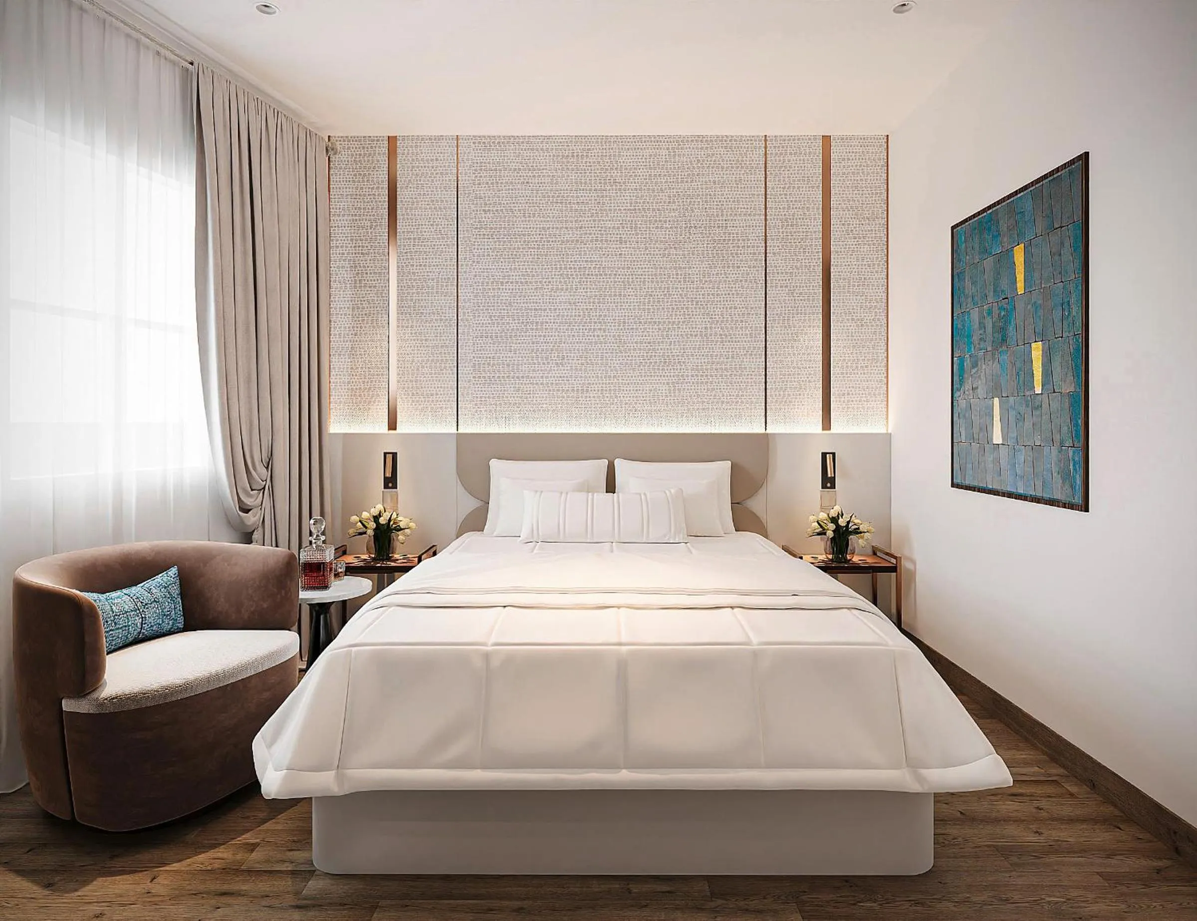 Bed in SG Dilly Hotel