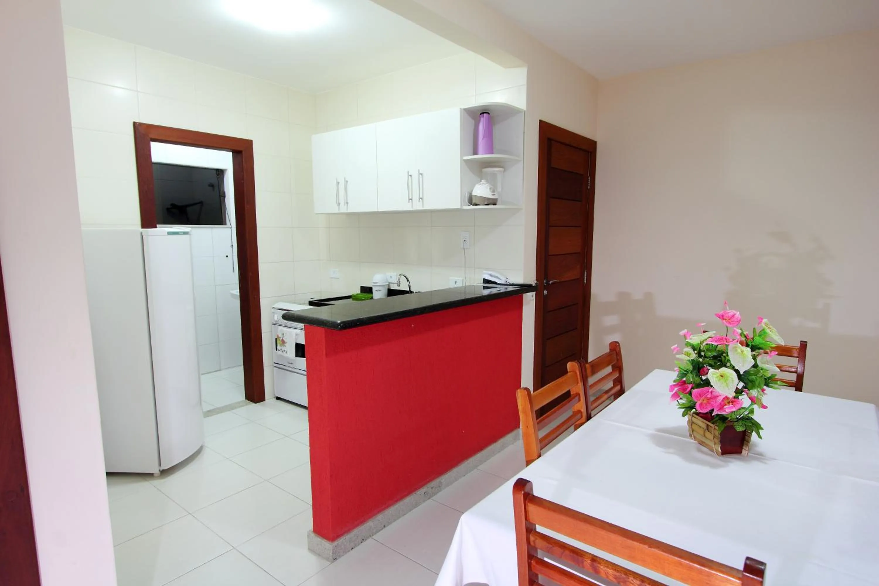 Kitchen or kitchenette in Aquaville Apart Hotel