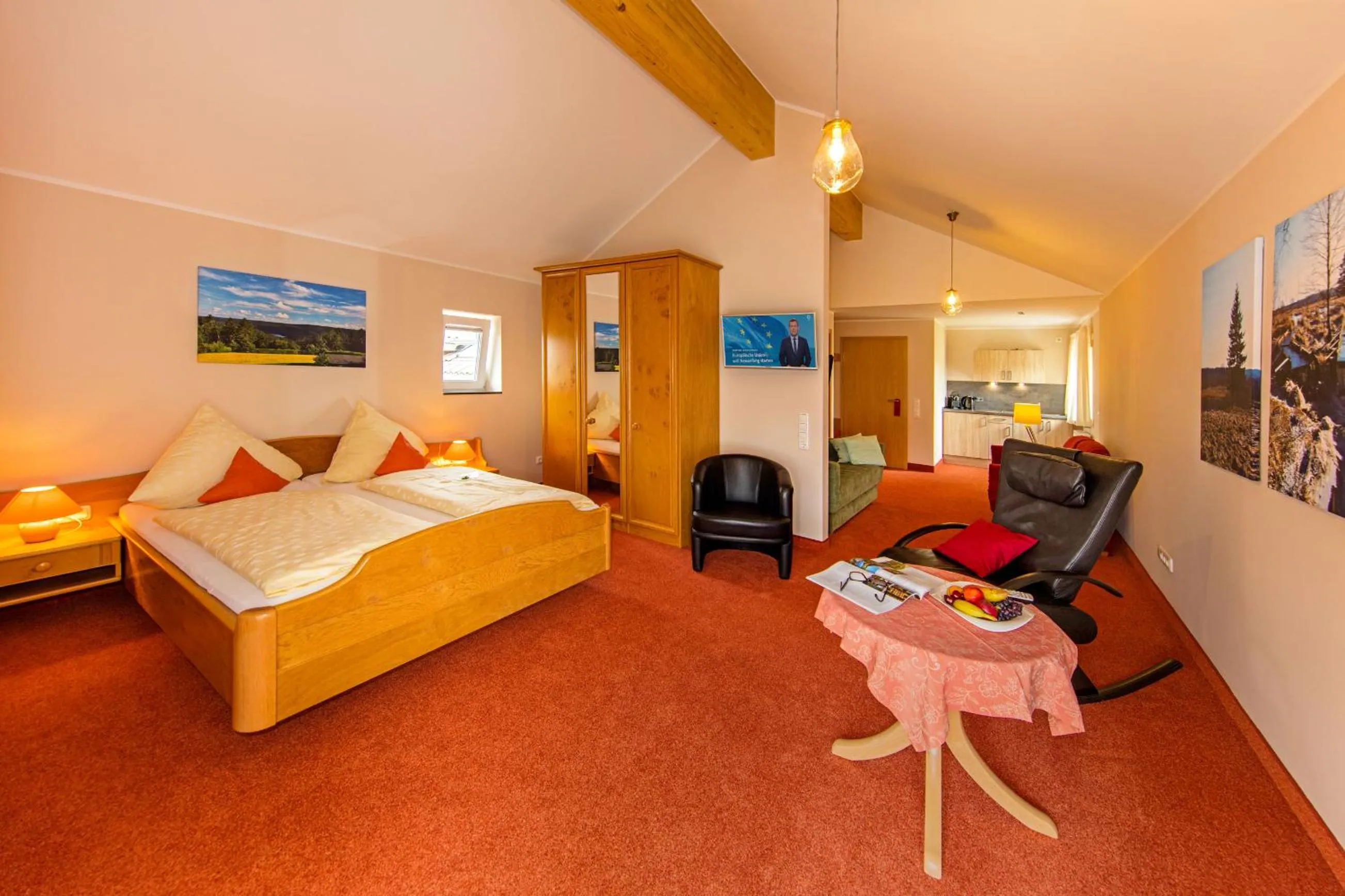 Bed in Hotel Haus Seeblick