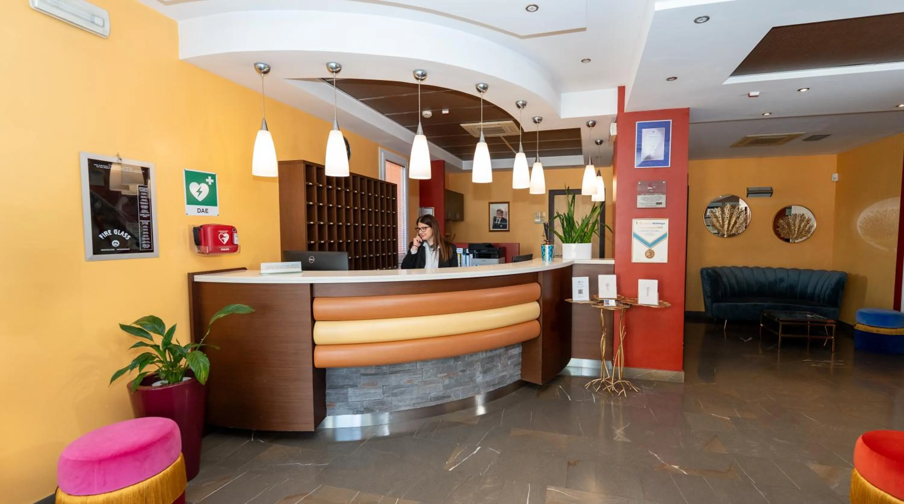 Lobby or reception in Hotel Sheila