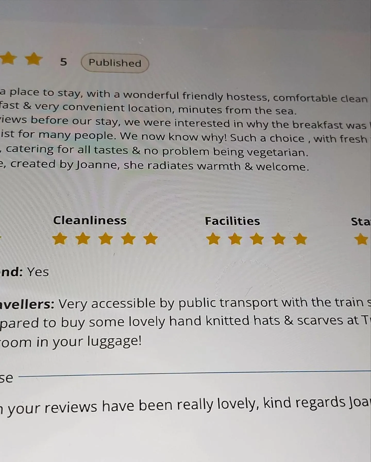 Breakfast in Trentham House