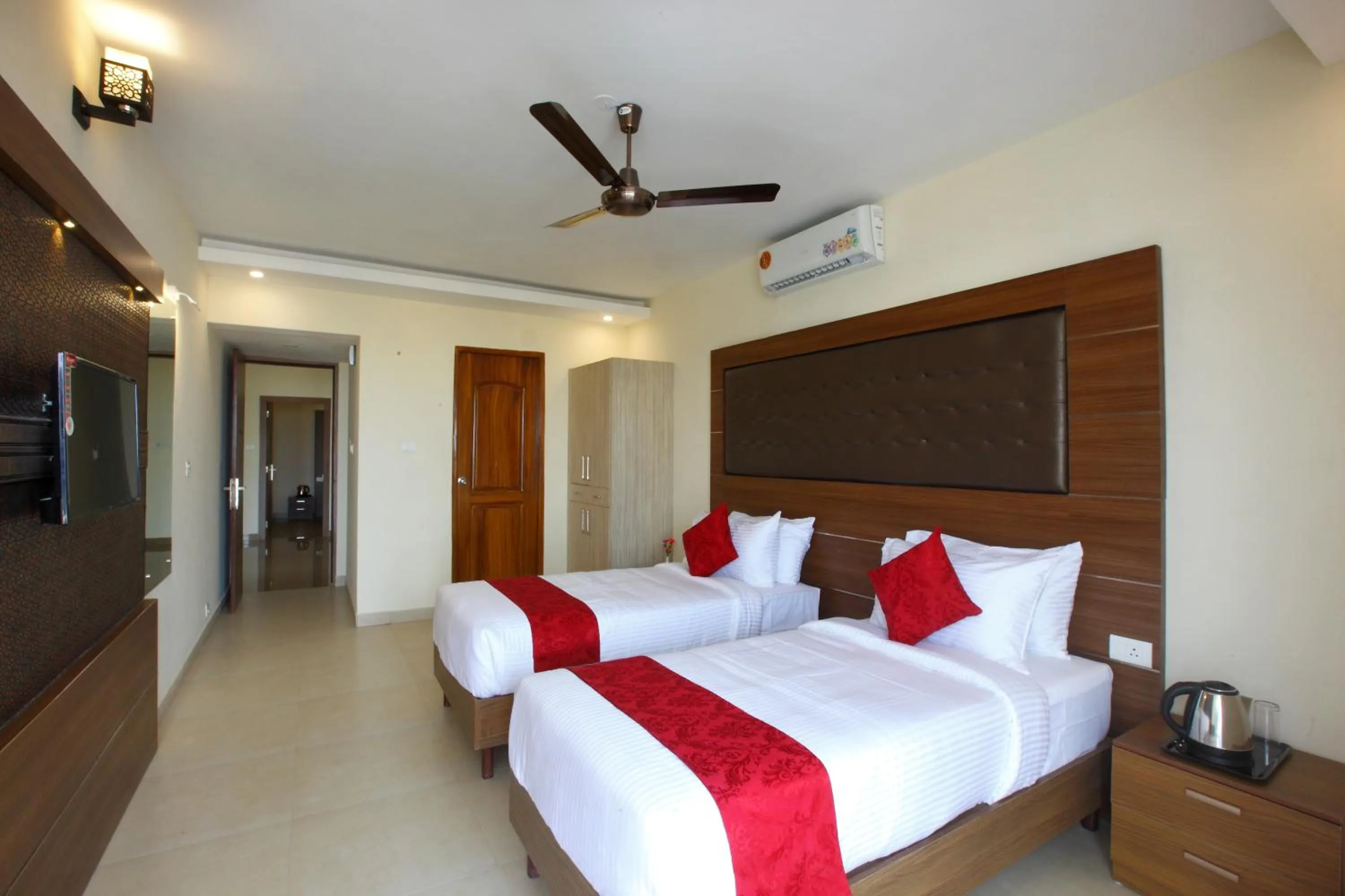 Bed in Laimar Suites