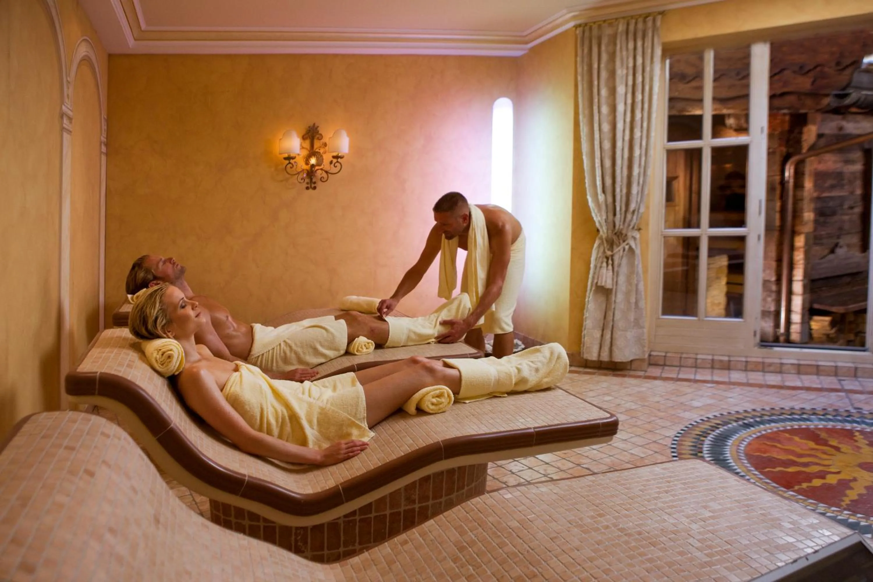 Sauna in Salzburgerhof, das 5-Sterne Hotel von Zell am See