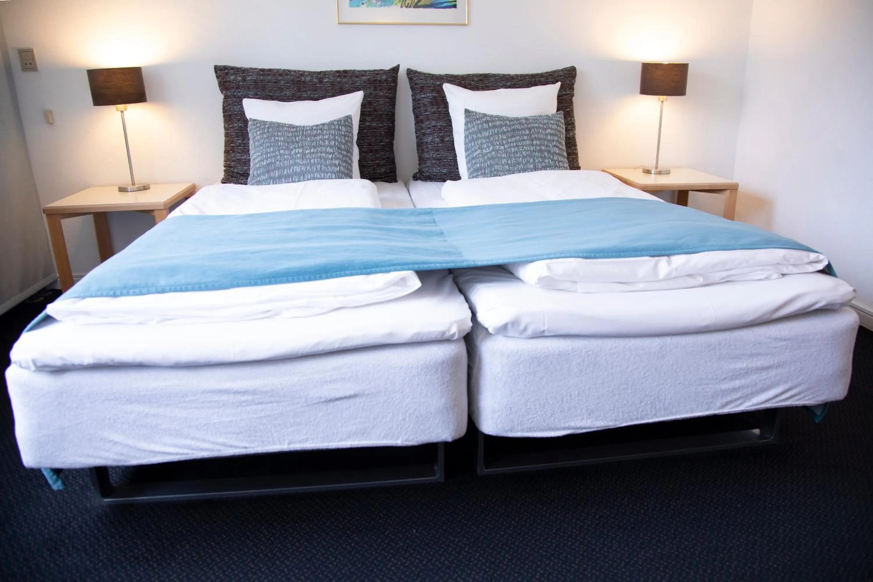 Bed in Hotel Strandparken