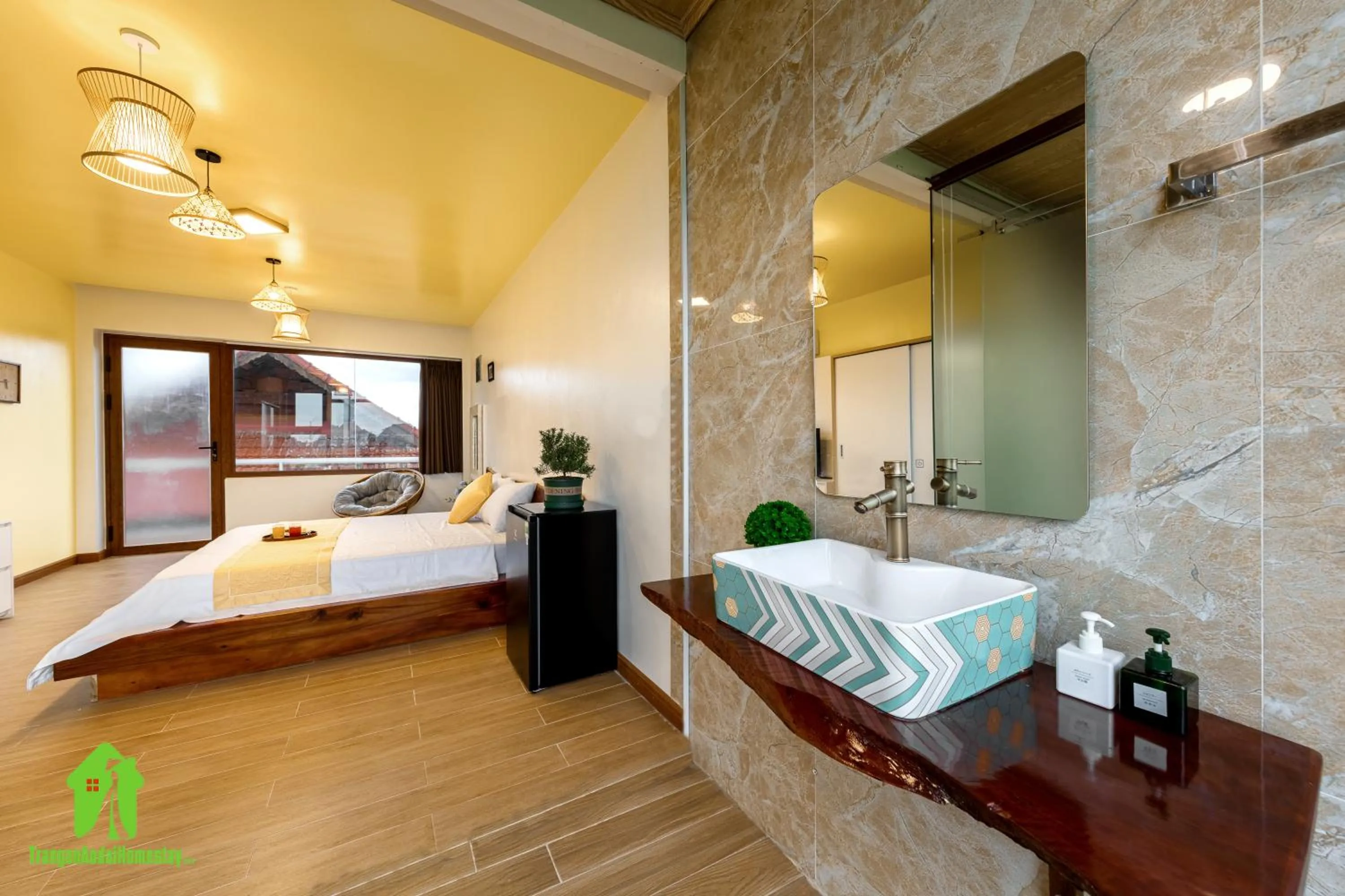 Bedroom, Bed in Trang An Ao Dai Homestay