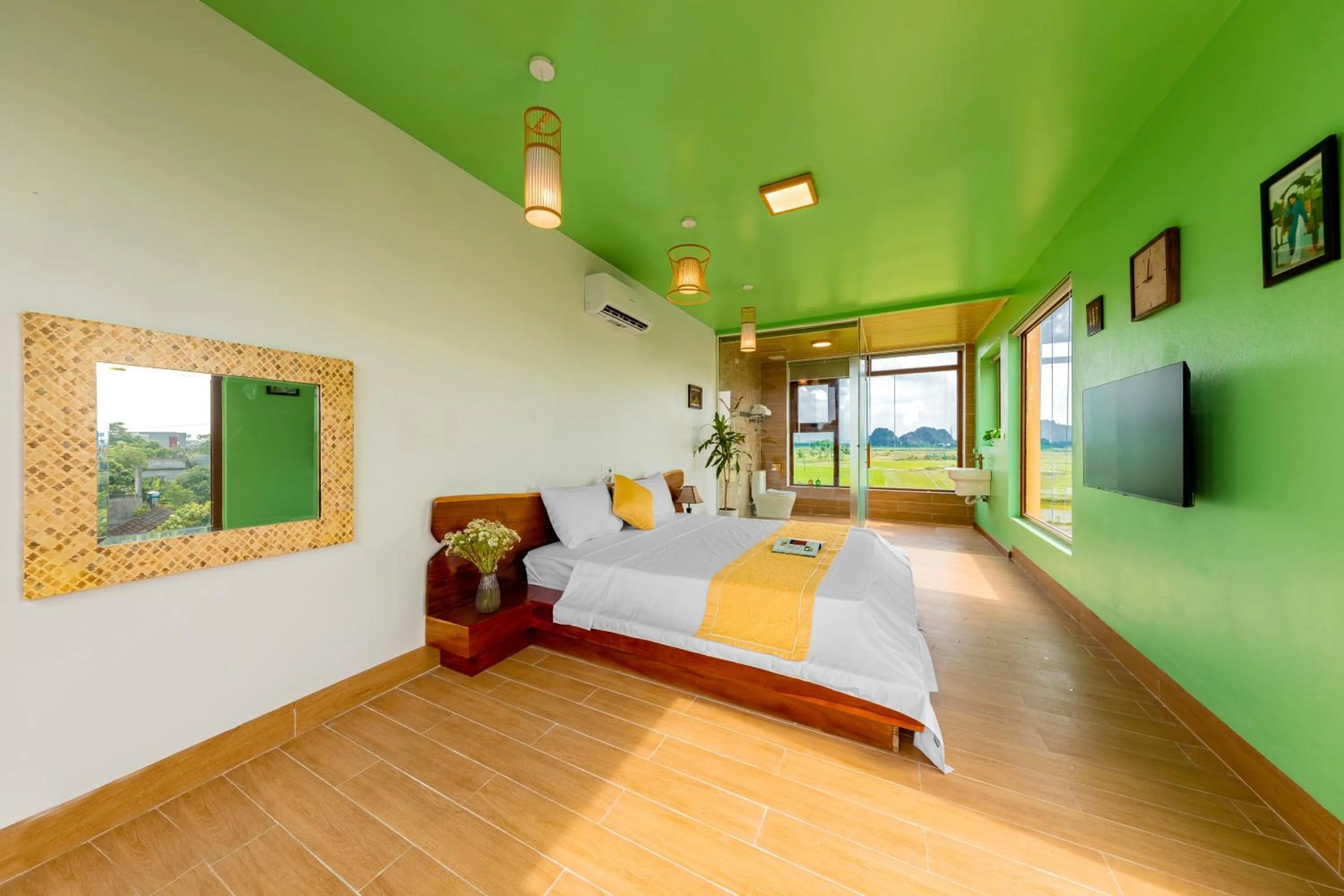 Bedroom, Bed in Trang An Ao Dai Homestay