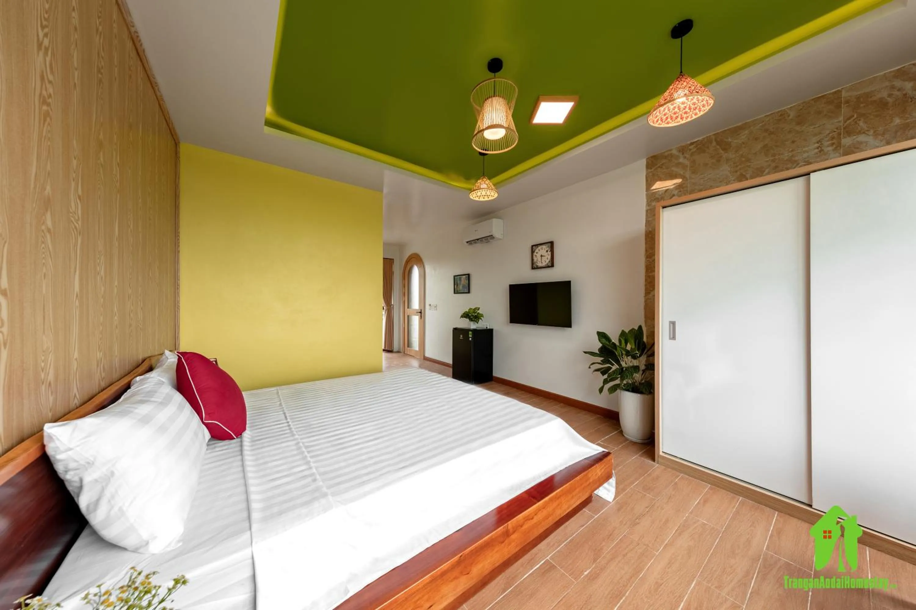 Bedroom, Bed in Trang An Ao Dai Homestay