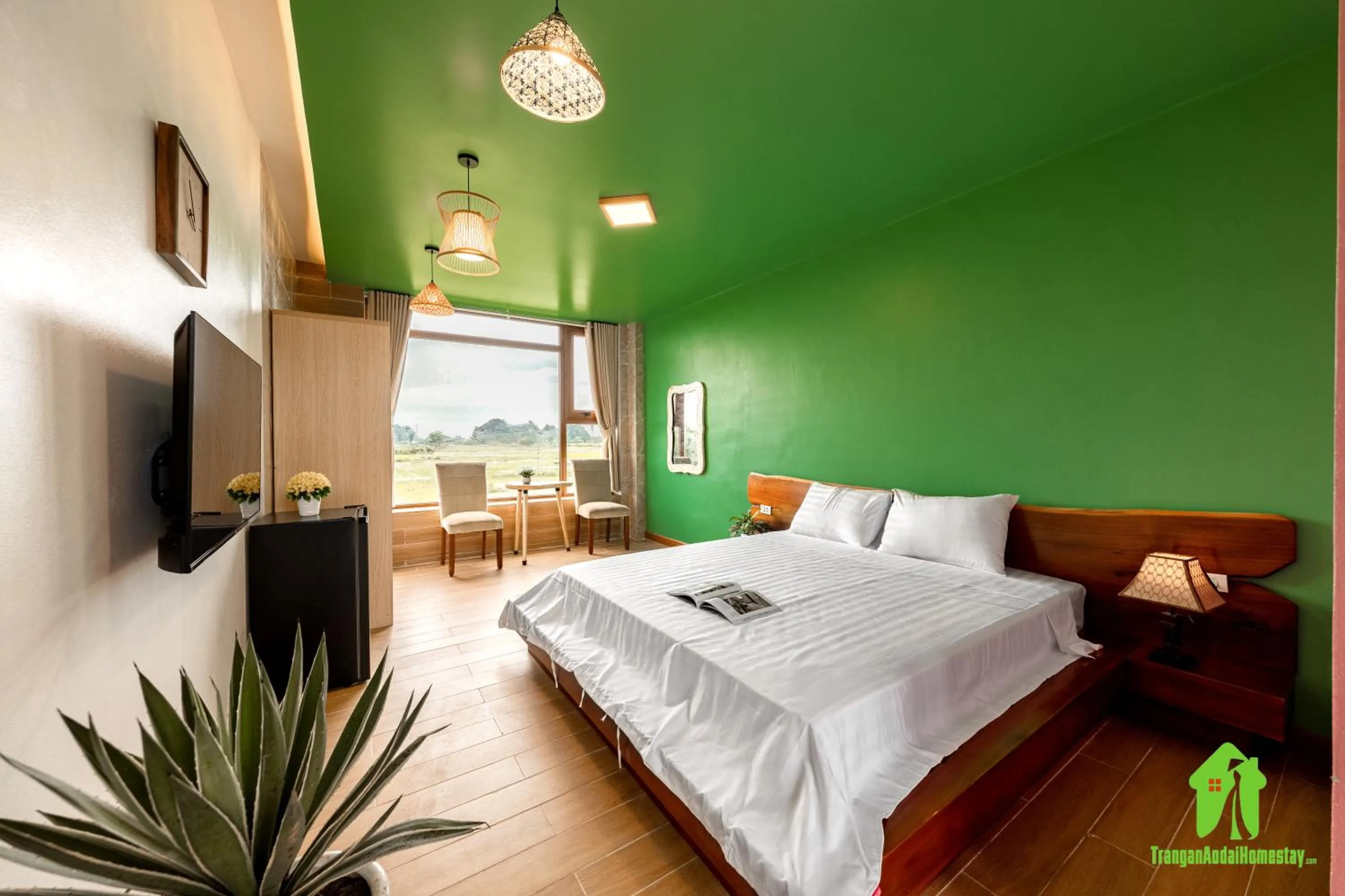 Bedroom, Bed in Trang An Ao Dai Homestay