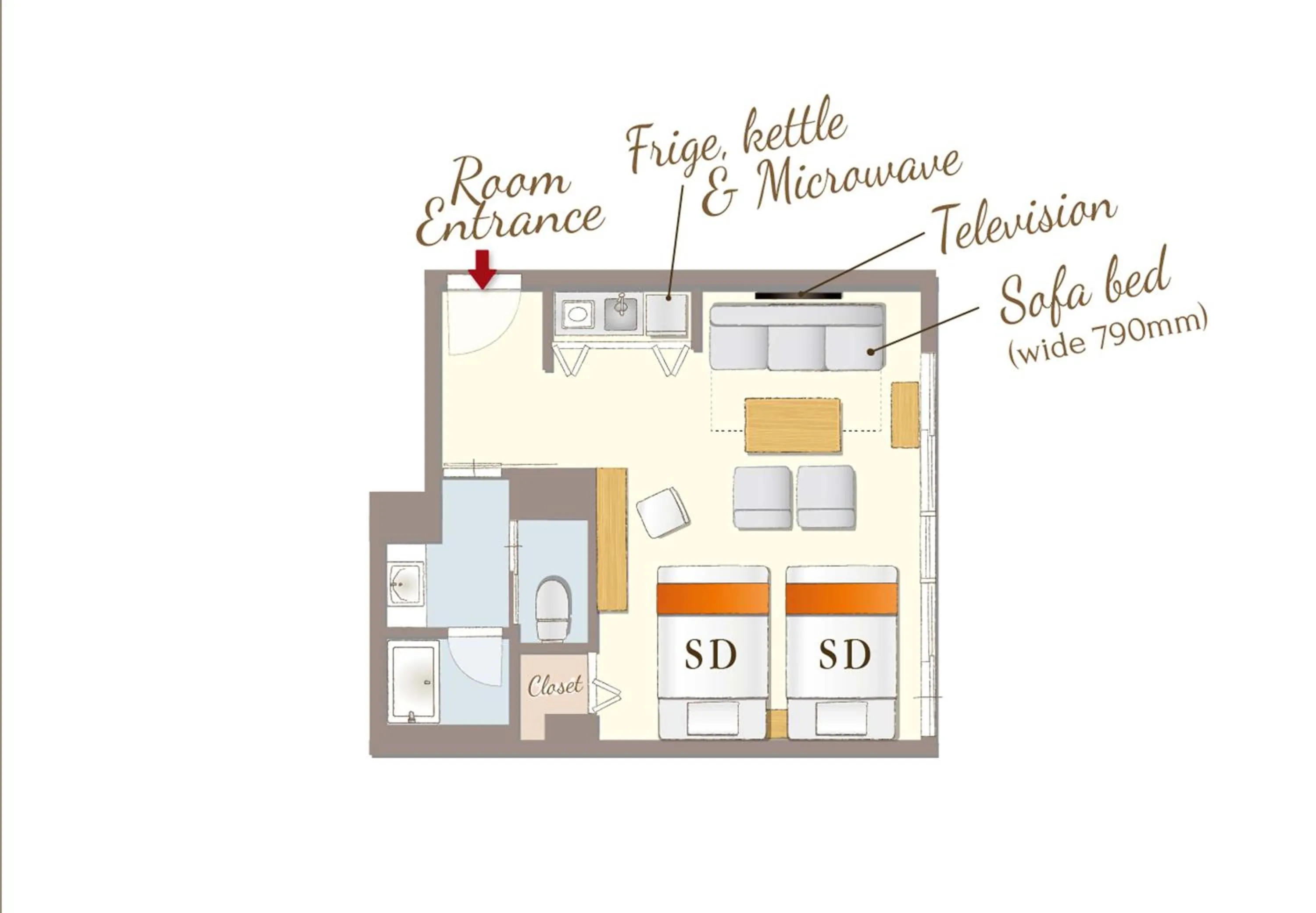 Floor plan in RESI STAY Heart