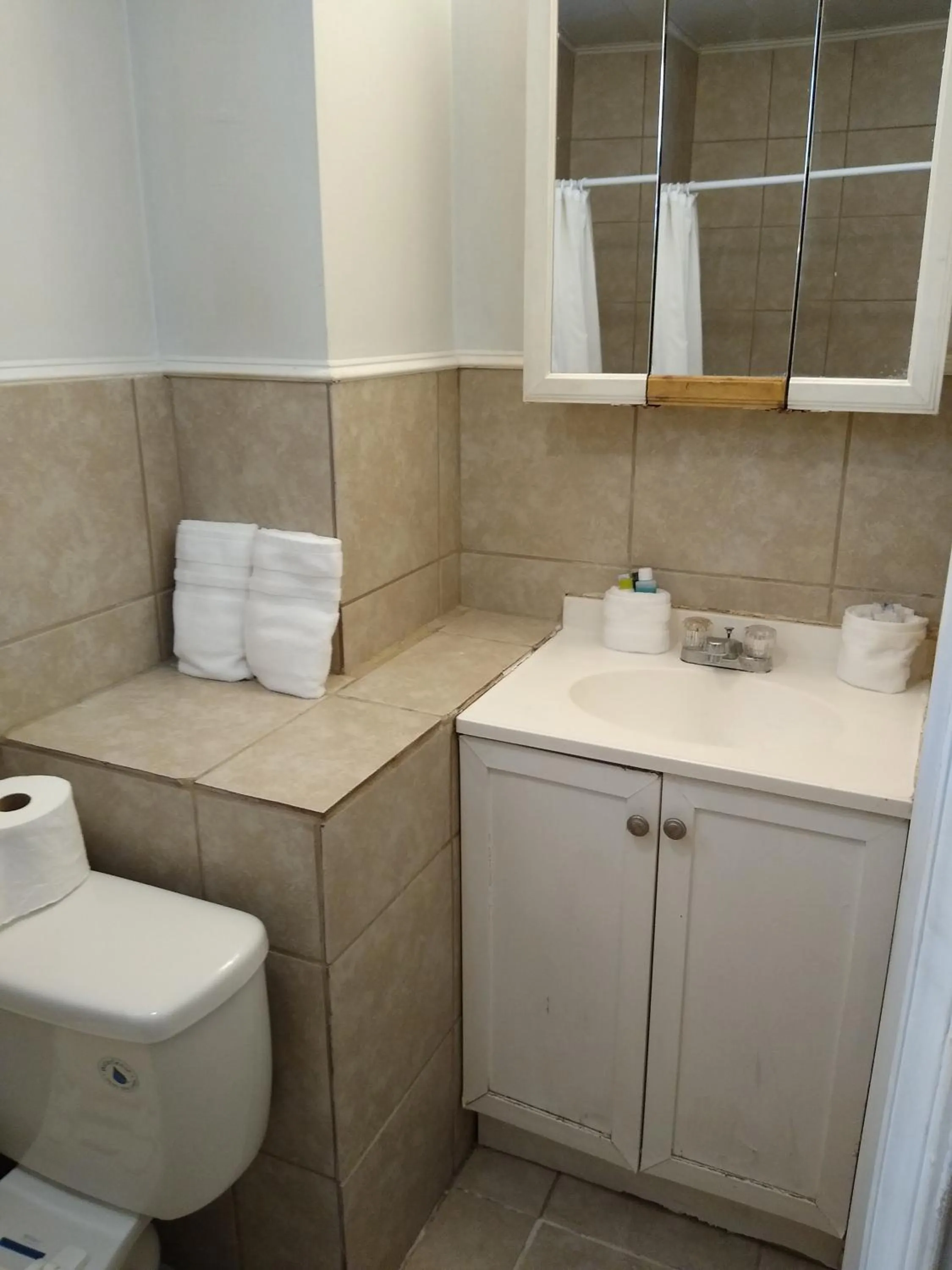 Bathroom in Clarysville Motel