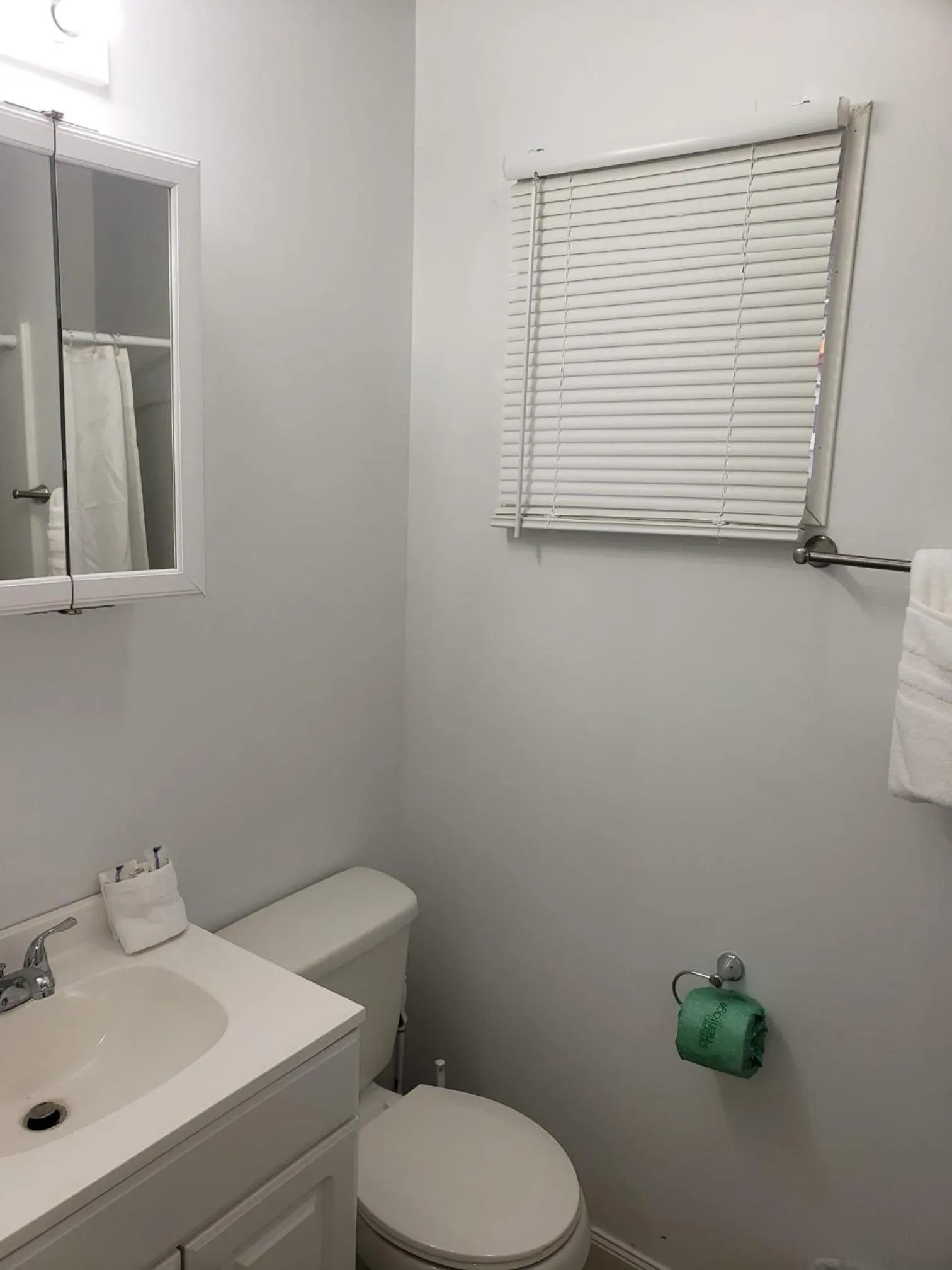 Bathroom in Clarysville Motel