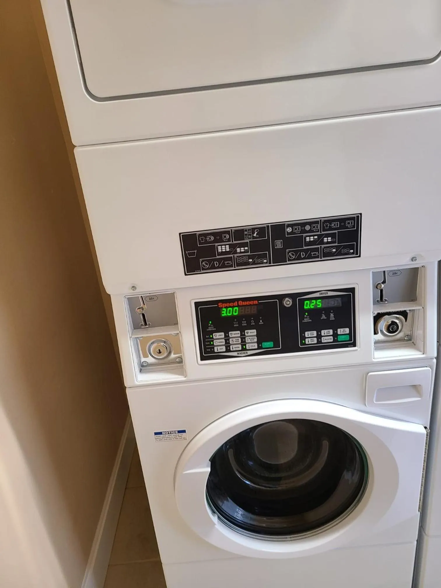 laundry in Clarysville Motel