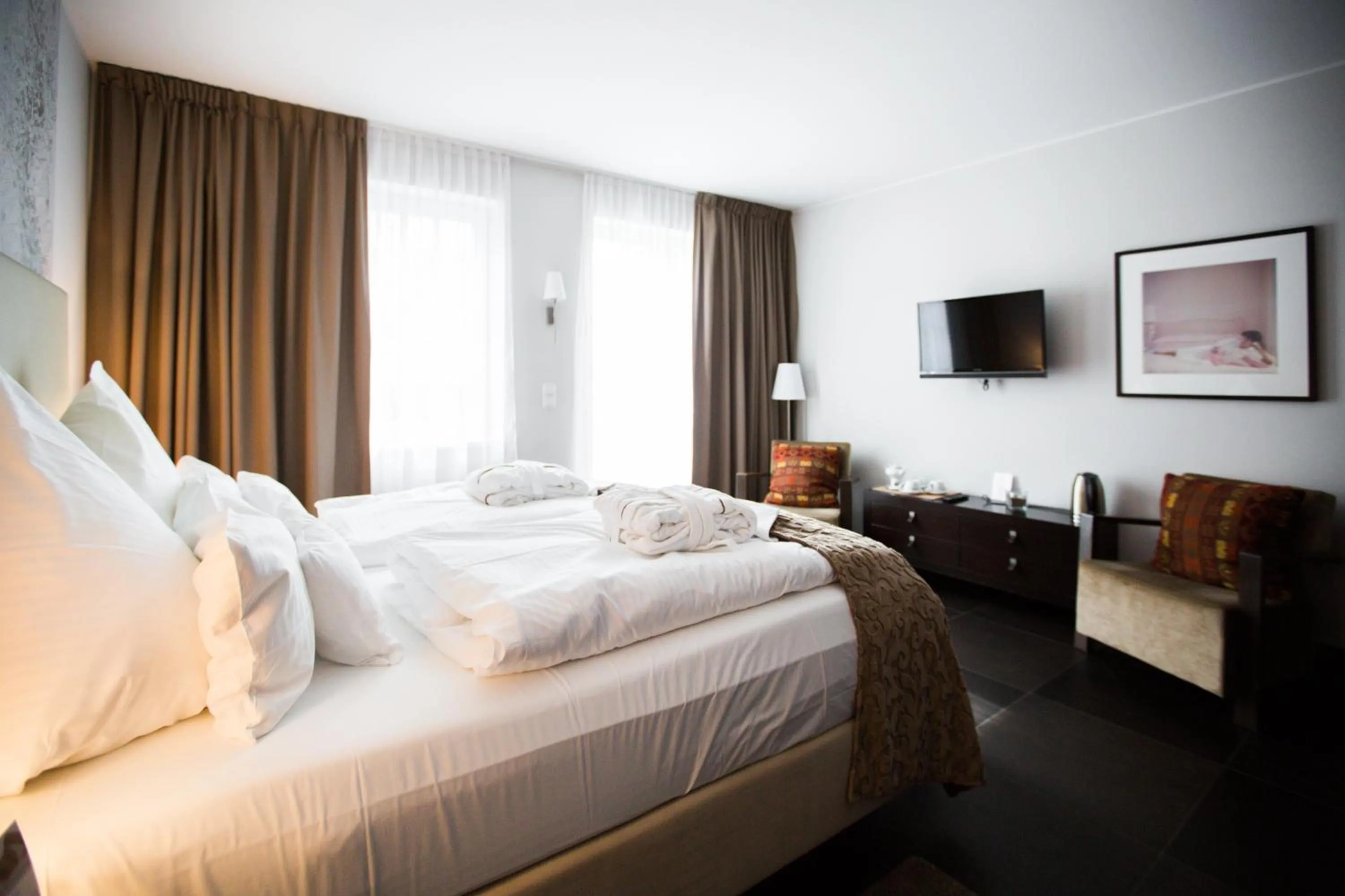 Bed in Hotel Seezeichen Ahrenshoop