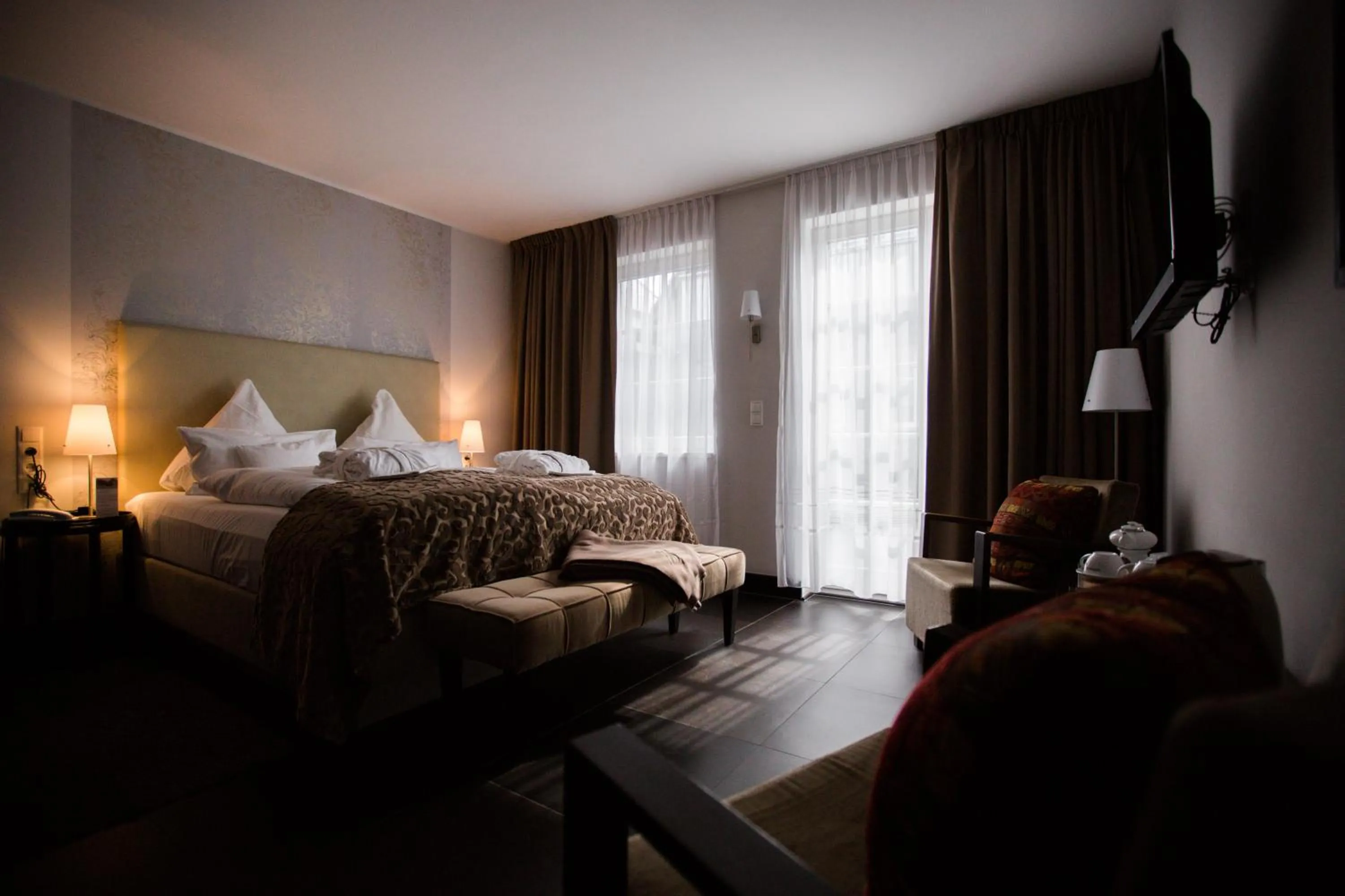 Bed in Hotel Seezeichen Ahrenshoop