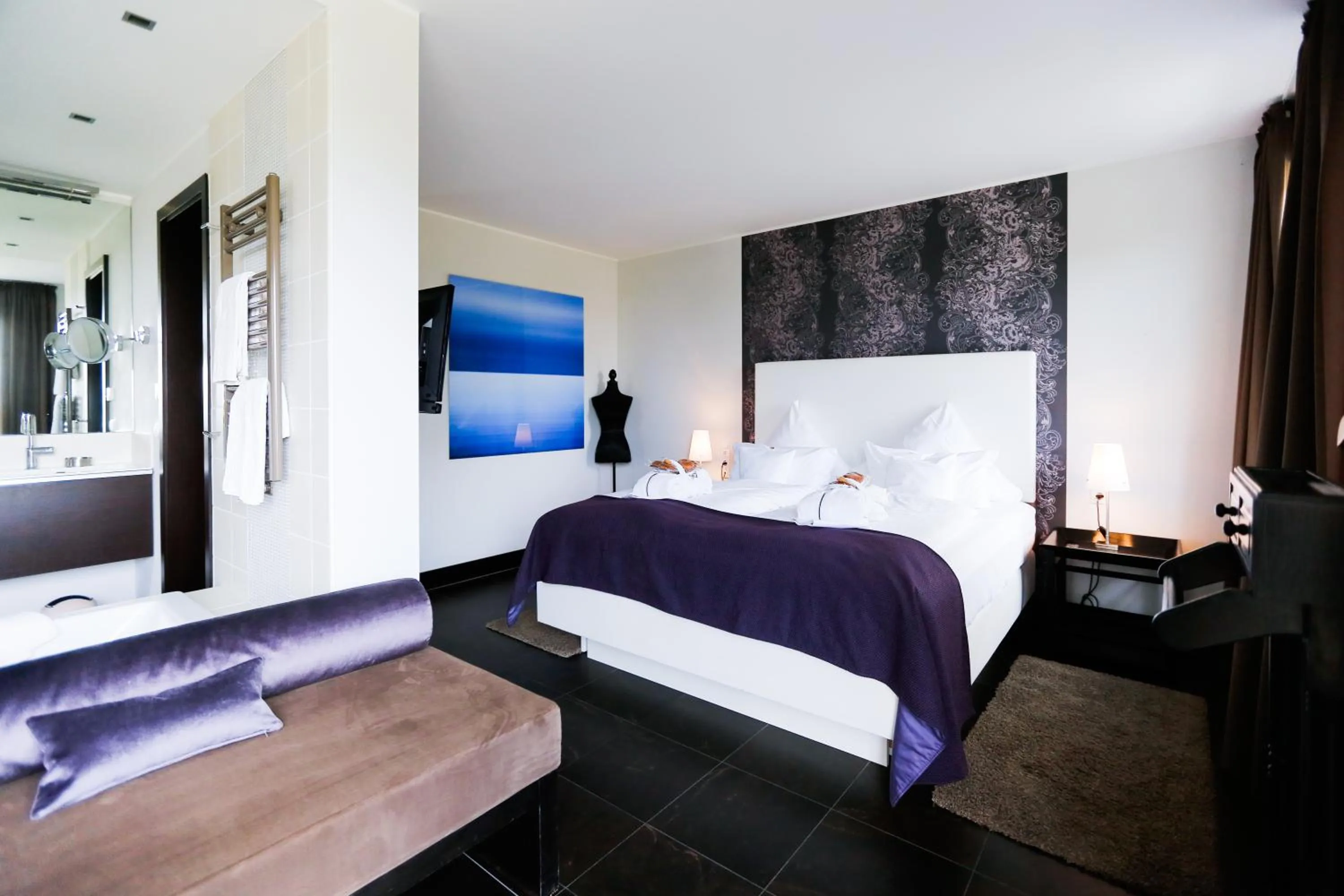 Bed in Hotel Seezeichen Ahrenshoop