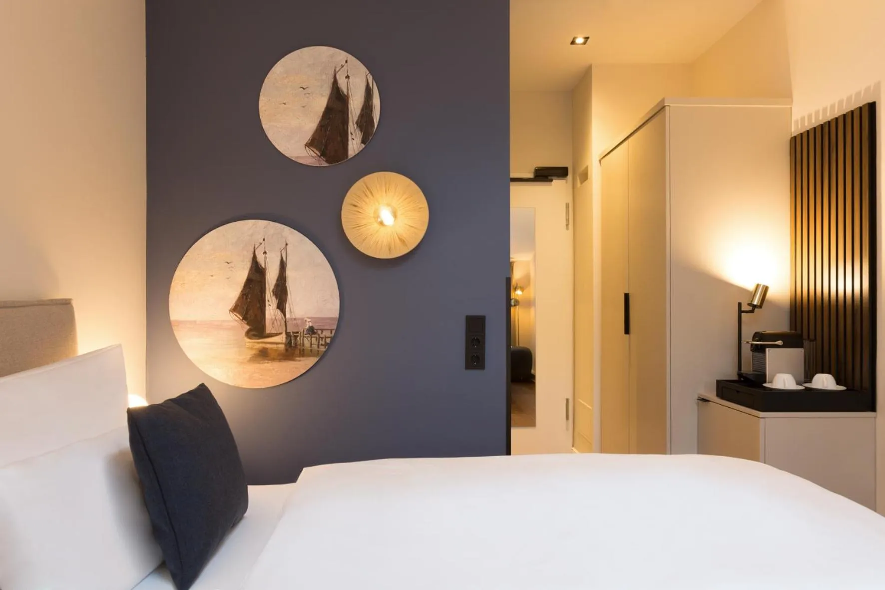 Bed in Hotel Seezeichen Ahrenshoop