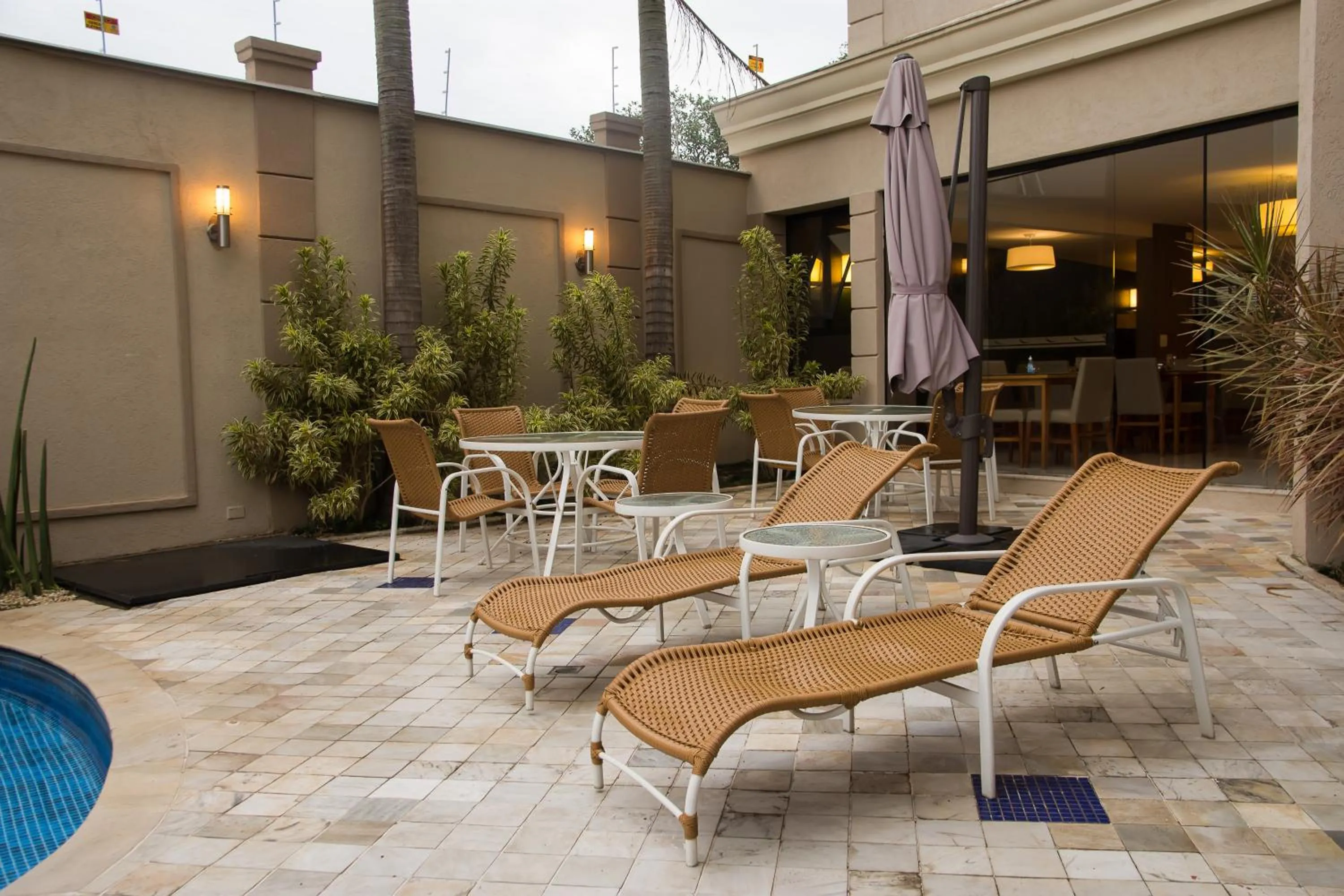 Patio in Class Hotel Guaxupé
