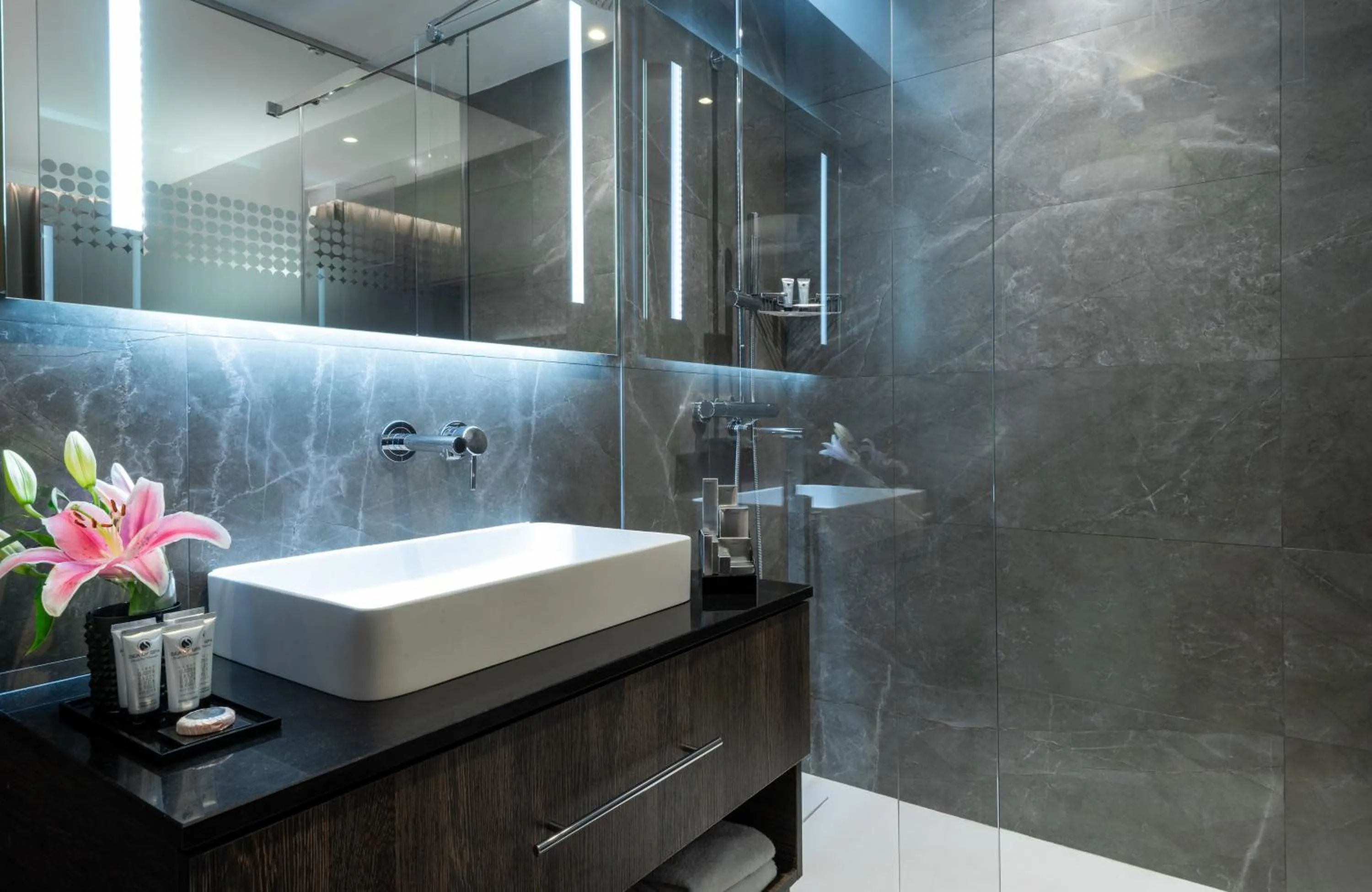 Bathroom in NYX Hotel Bilbao by Leonardo Hotels
