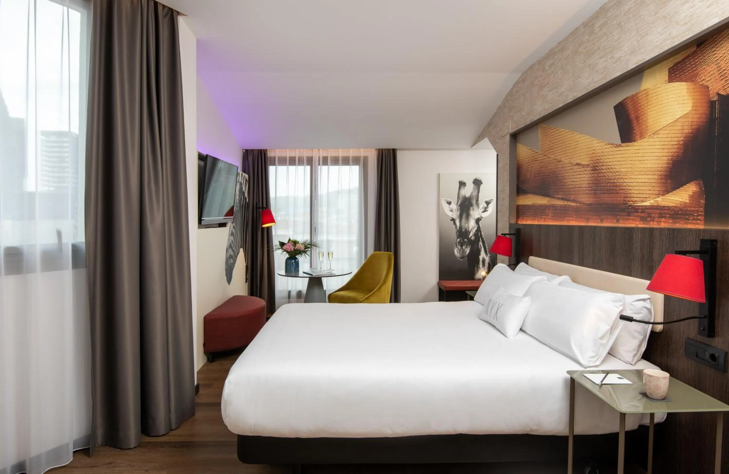 Photo of the whole room, Bed in NYX Hotel Bilbao by Leonardo Hotels