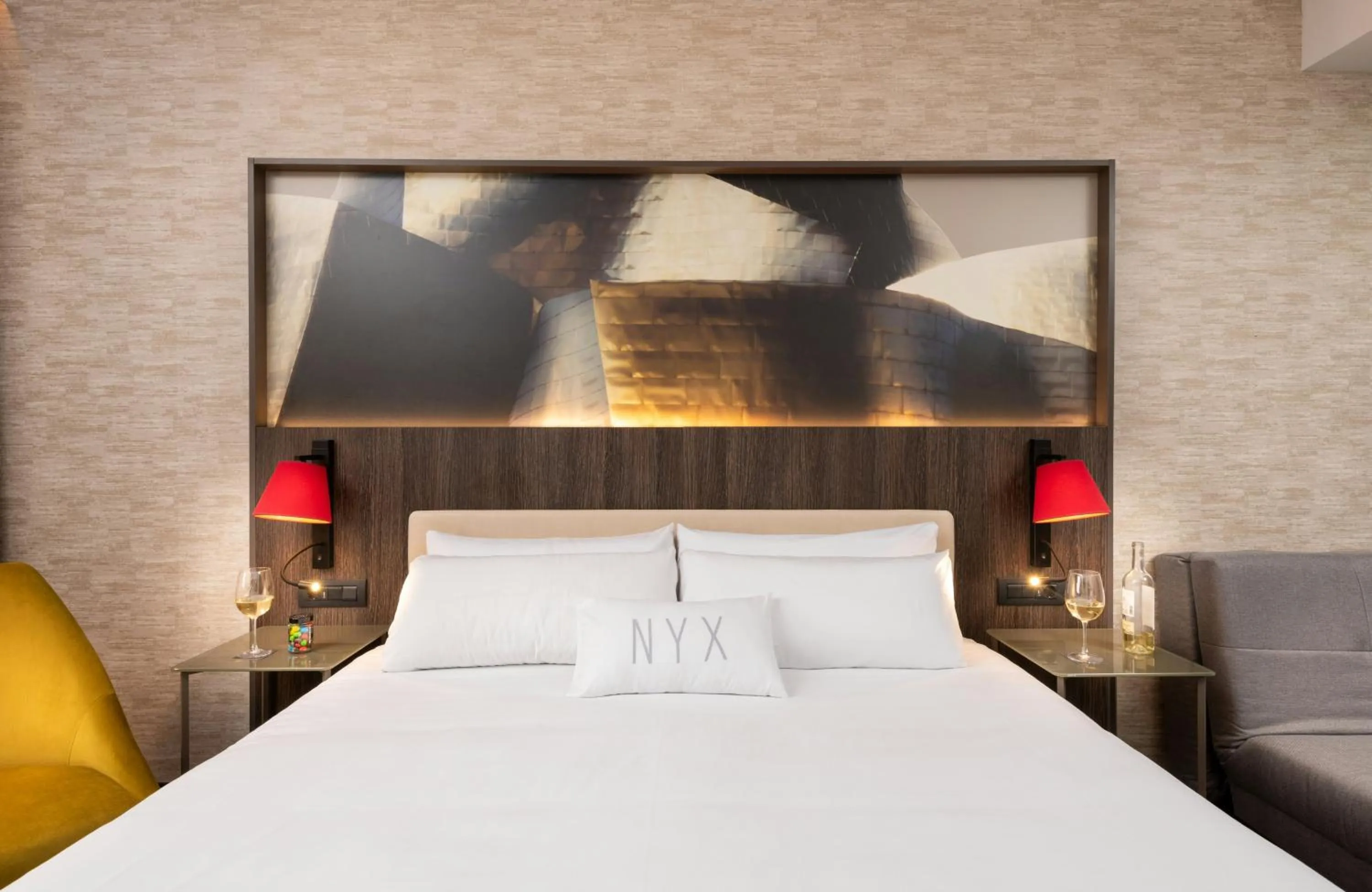 Photo of the whole room, Bed in NYX Hotel Bilbao by Leonardo Hotels