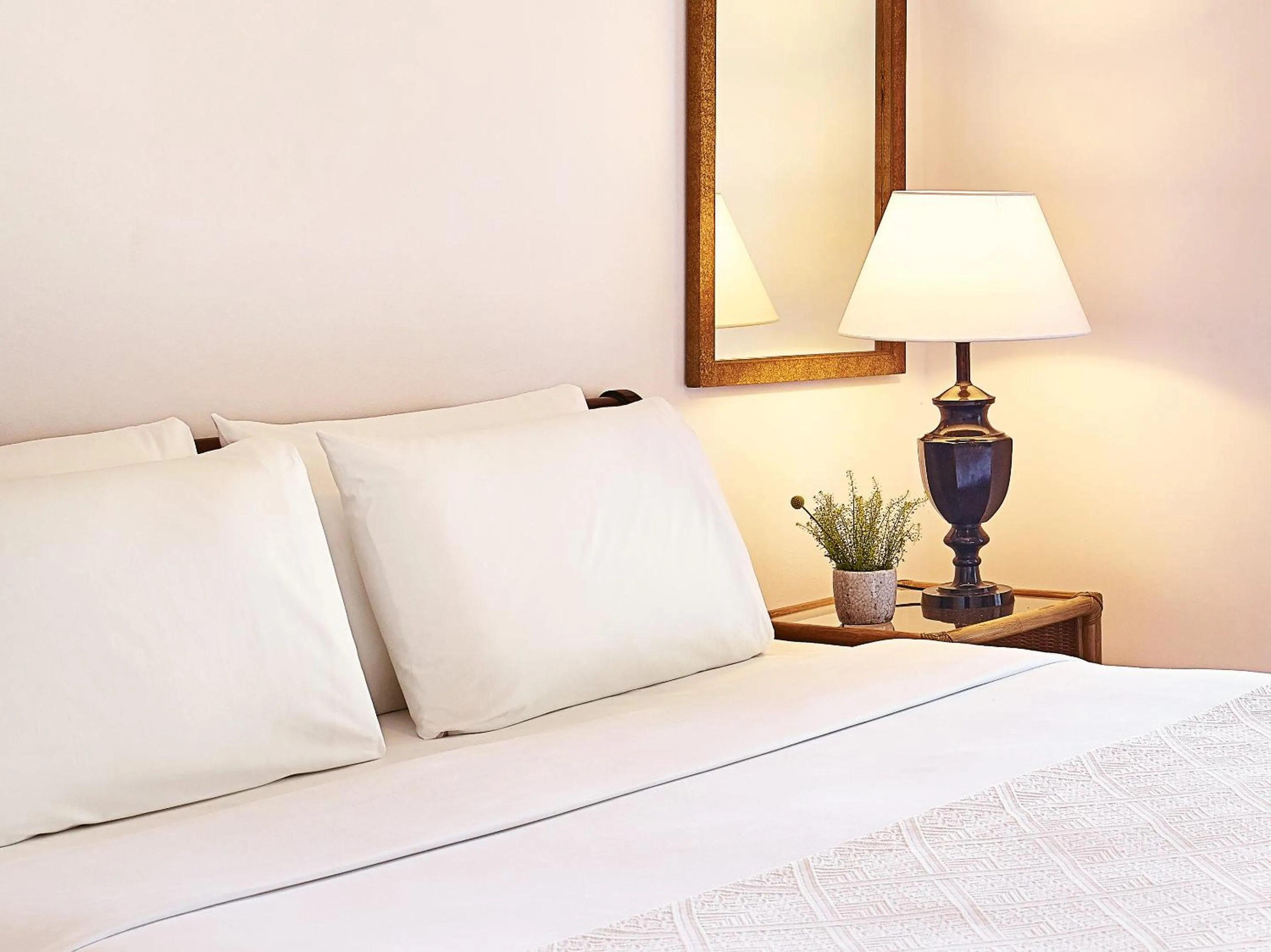 Bed in Grecotel LUXME Oasis at Riviera Olympia & Aqua Park