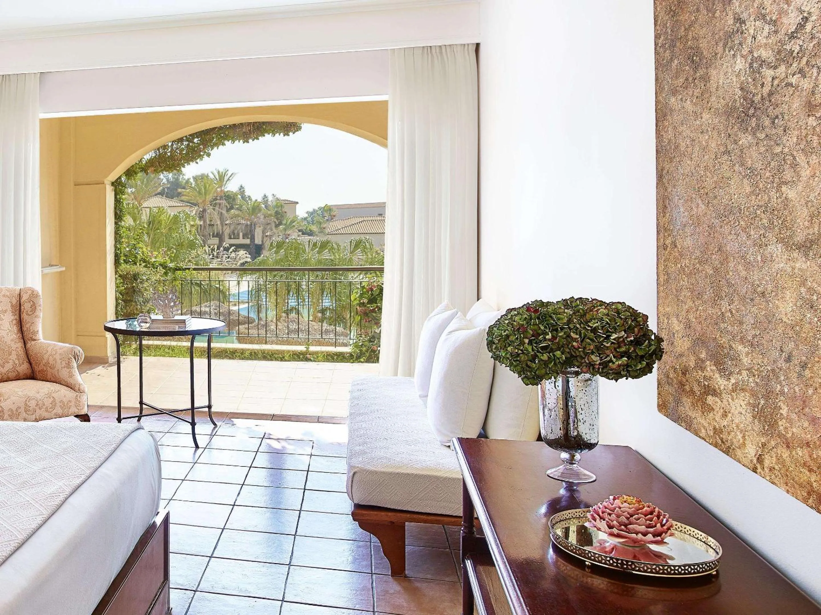 Bed in Grecotel LUXME Oasis at Riviera Olympia & Aqua Park