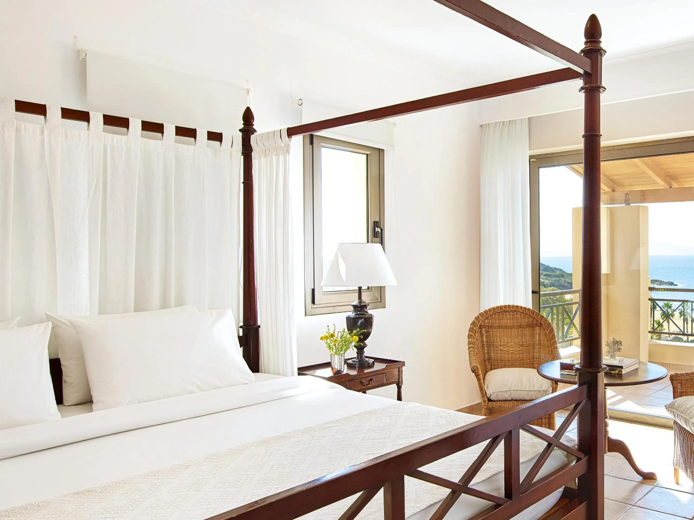 Bed in Grecotel LUXME Oasis at Riviera Olympia & Aqua Park