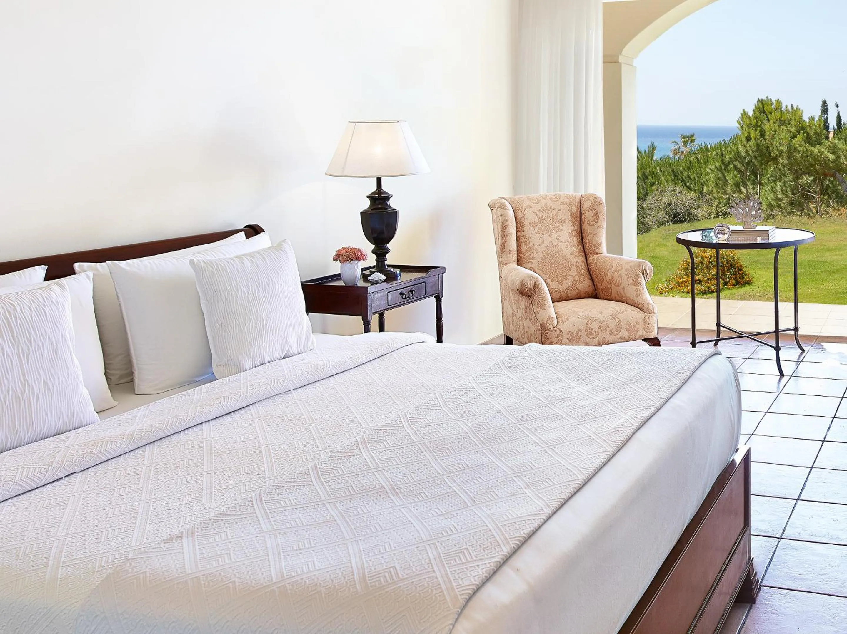 Bed in Grecotel LUXME Oasis at Riviera Olympia & Aqua Park