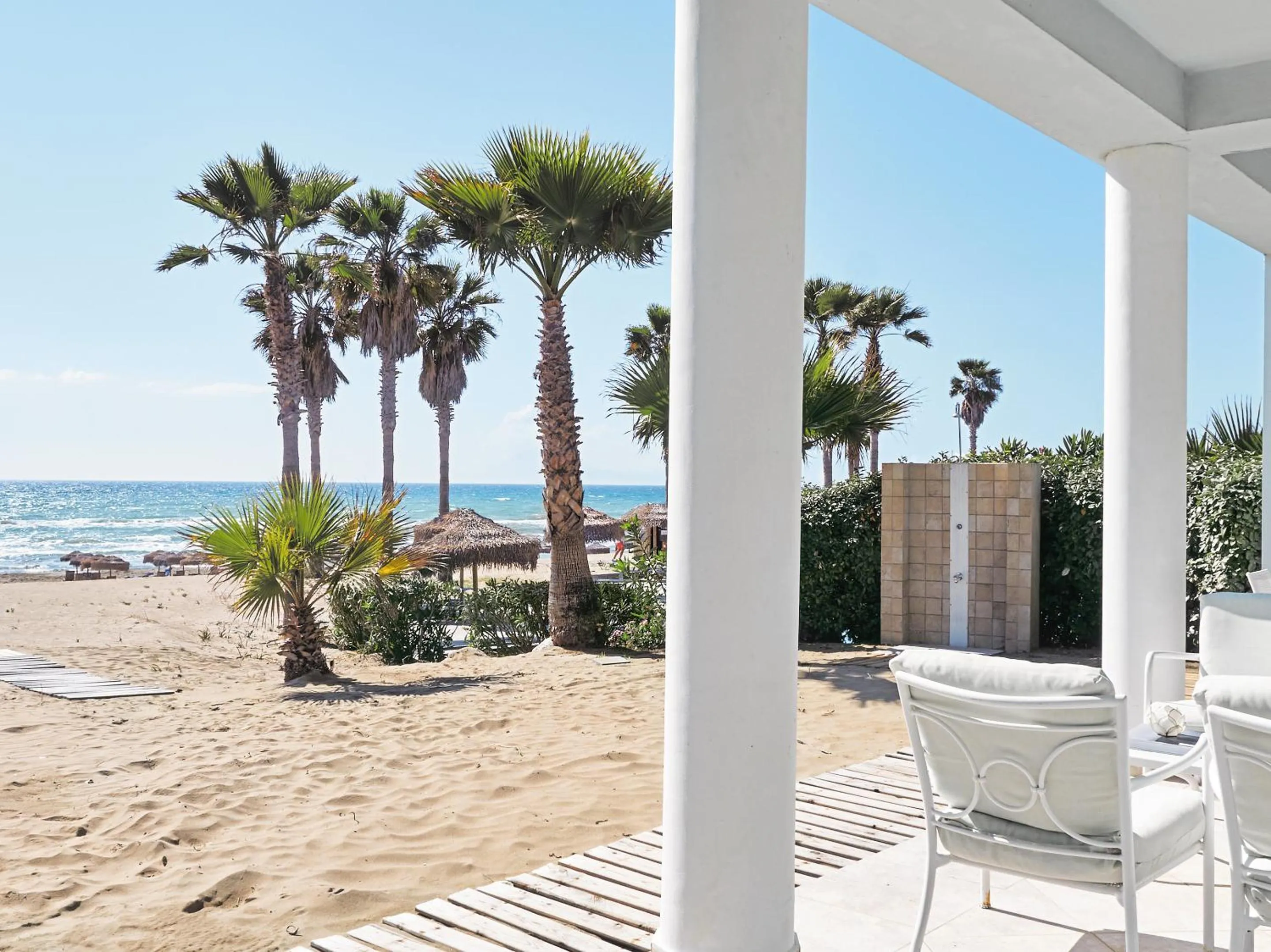 Patio in Grecotel LUXME Oasis at Riviera Olympia & Aqua Park