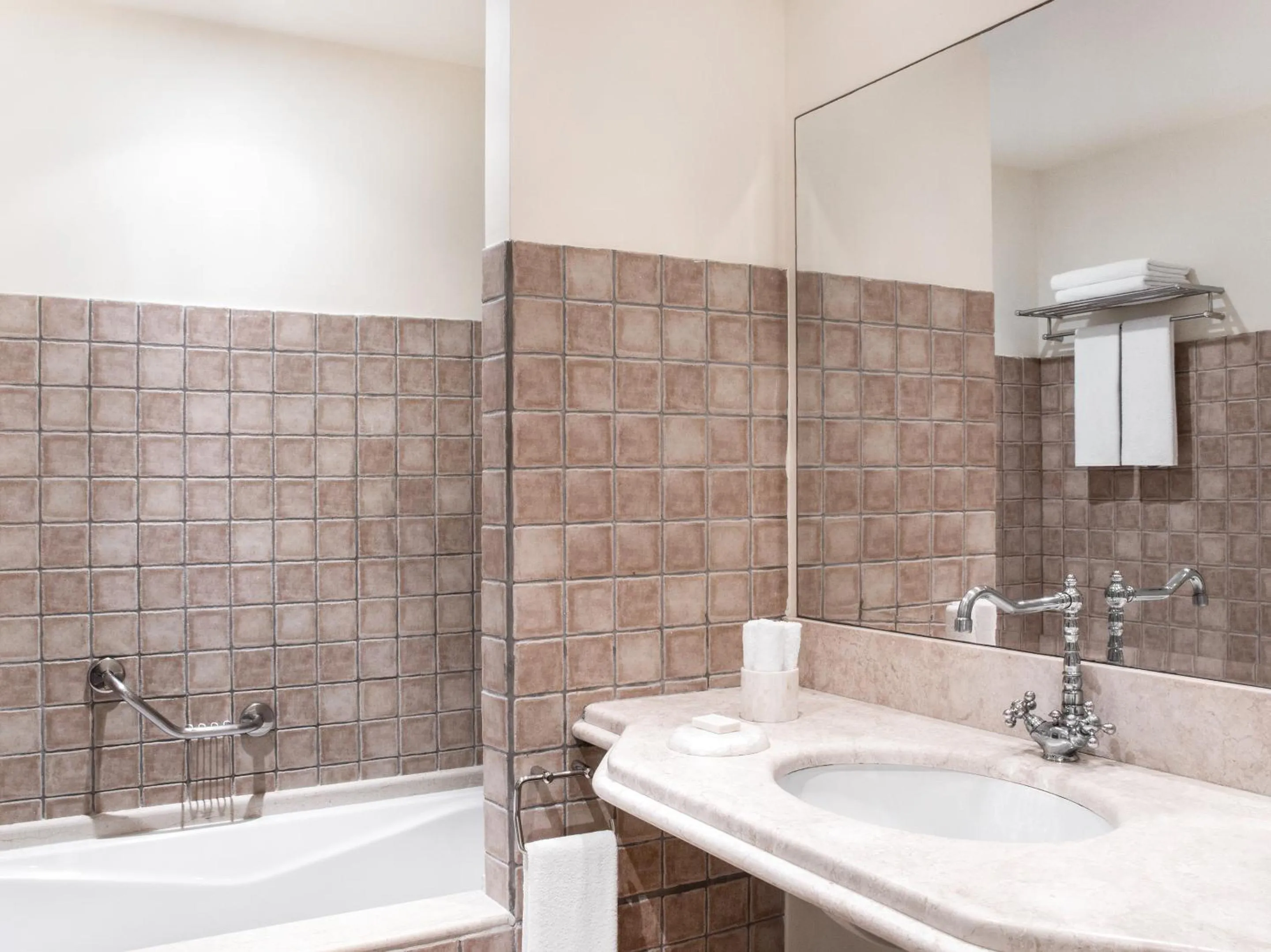 Bathroom in Grecotel LUXME Oasis at Riviera Olympia & Aqua Park