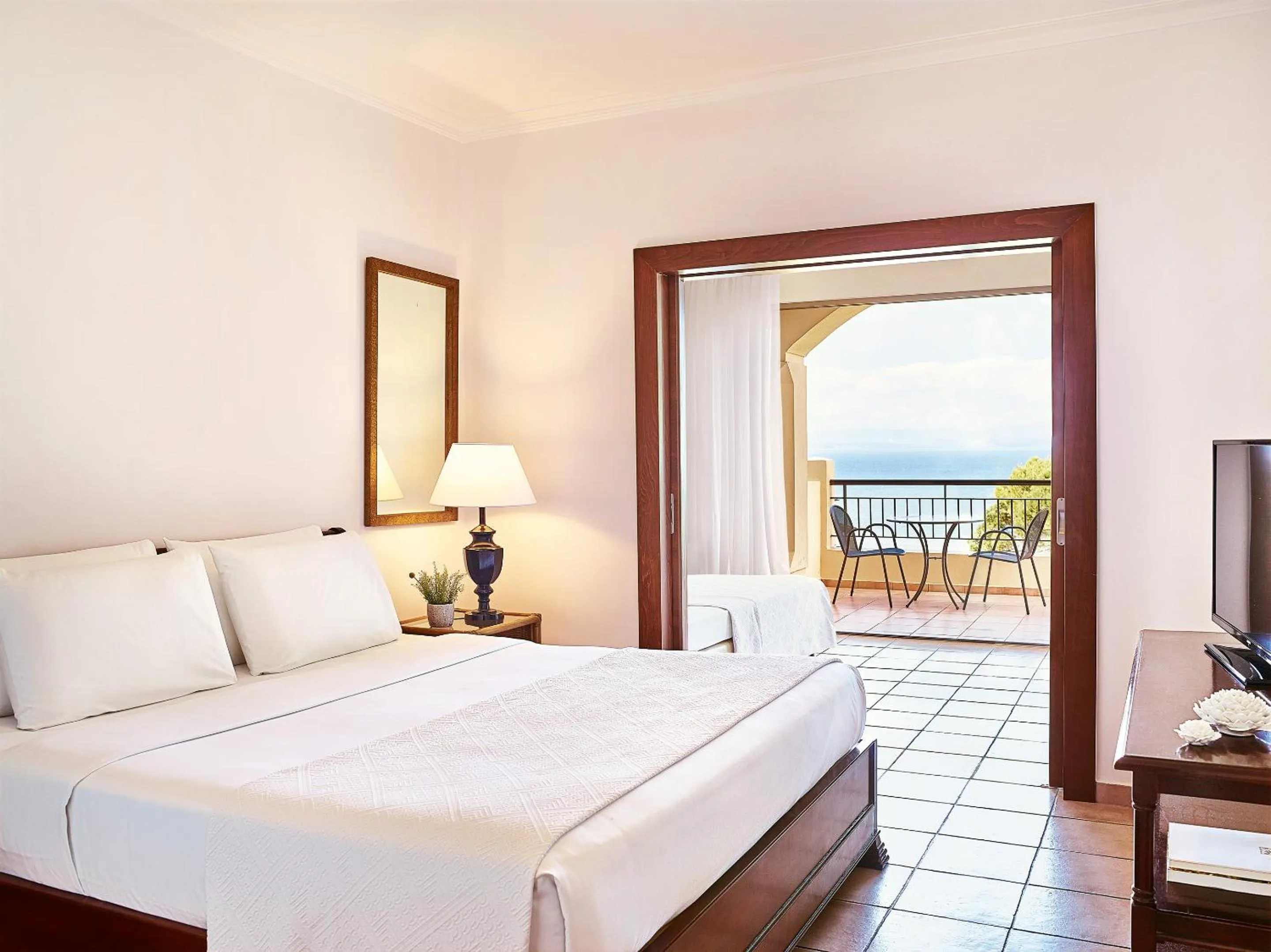 Photo of the whole room, Bed in Grecotel LUXME Oasis at Riviera Olympia & Aqua Park