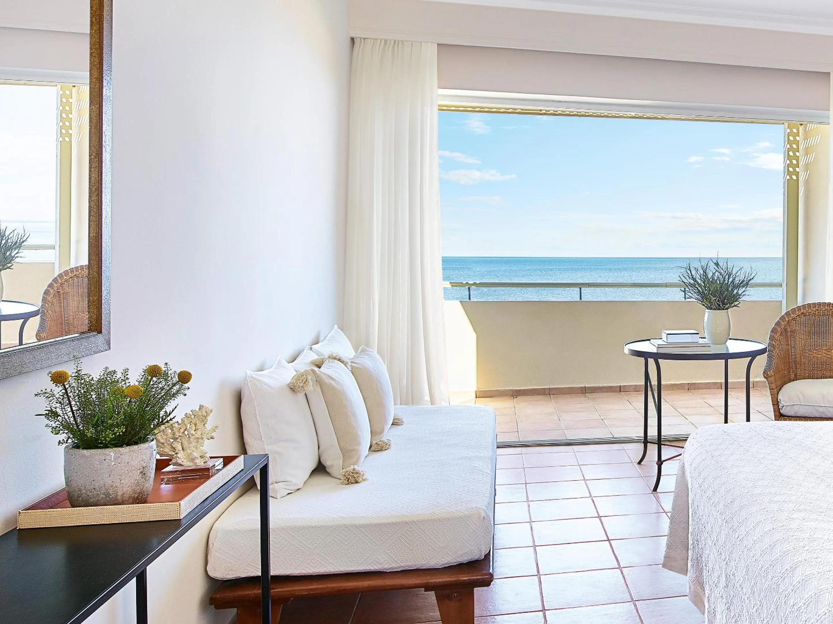 Bed in Grecotel LUXME Oasis at Riviera Olympia & Aqua Park