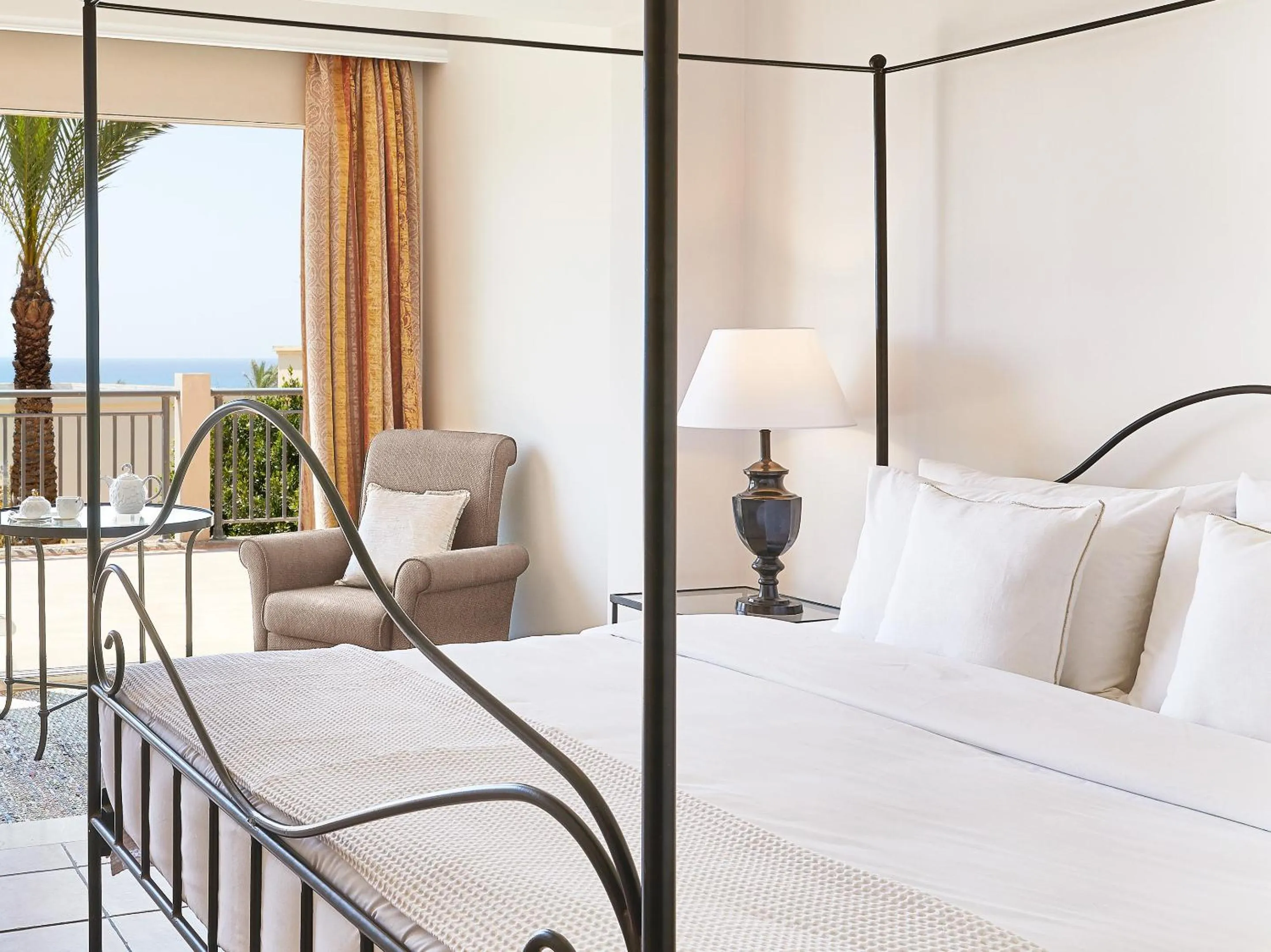 Bed in Grecotel LUXME Oasis at Riviera Olympia & Aqua Park