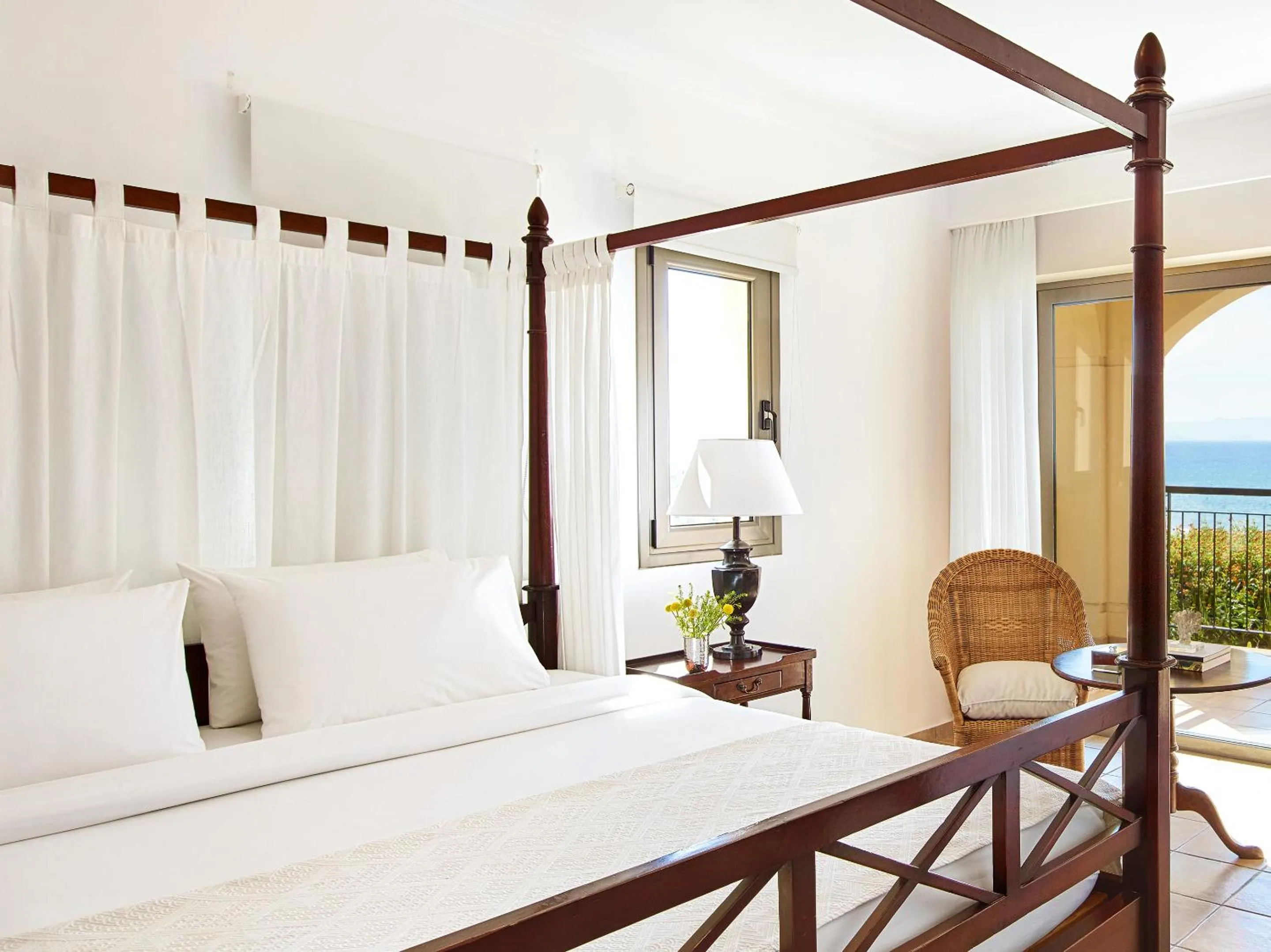 Bed in Grecotel LUXME Oasis at Riviera Olympia & Aqua Park