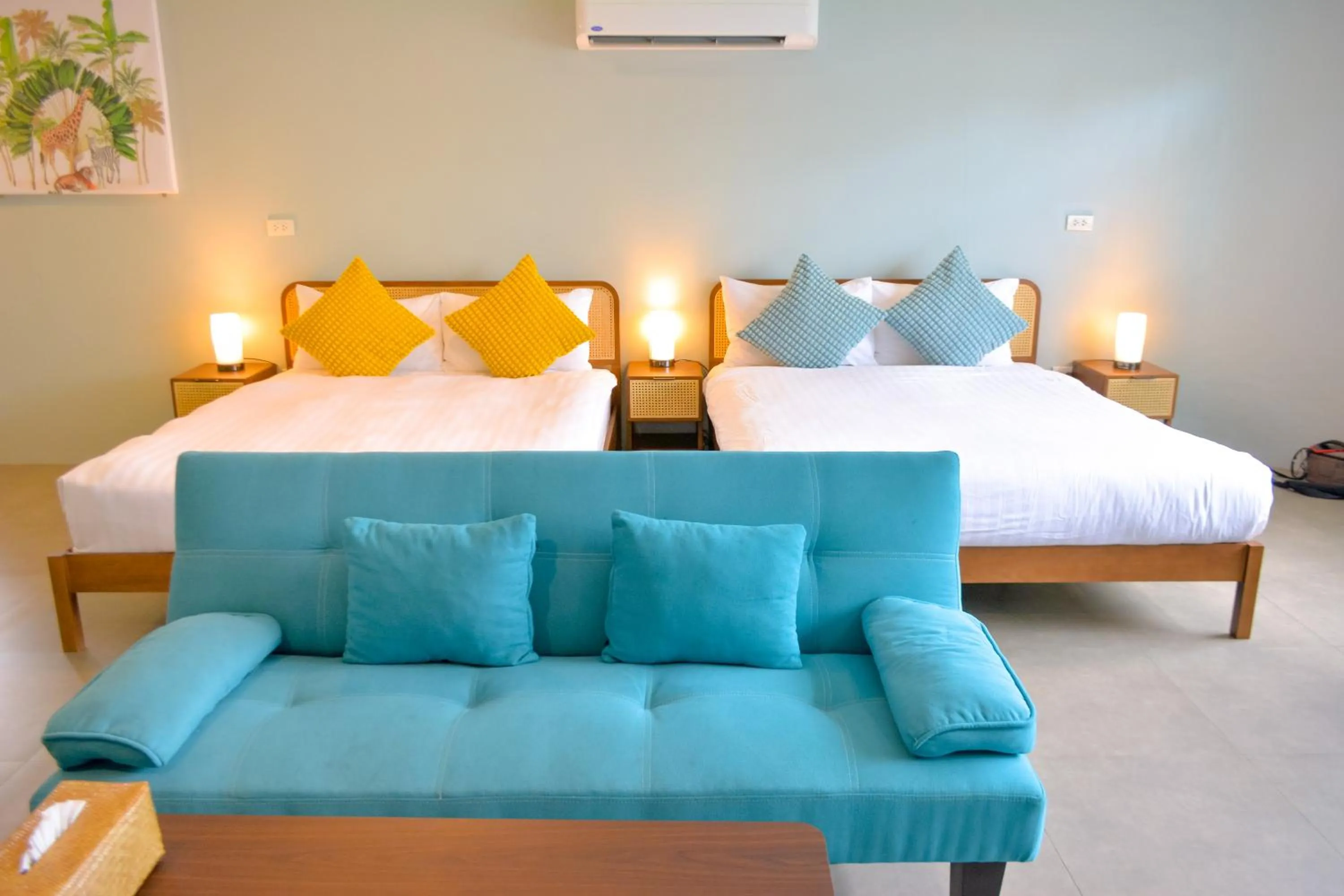 Bed in Le Divine Comedie Beach Resort