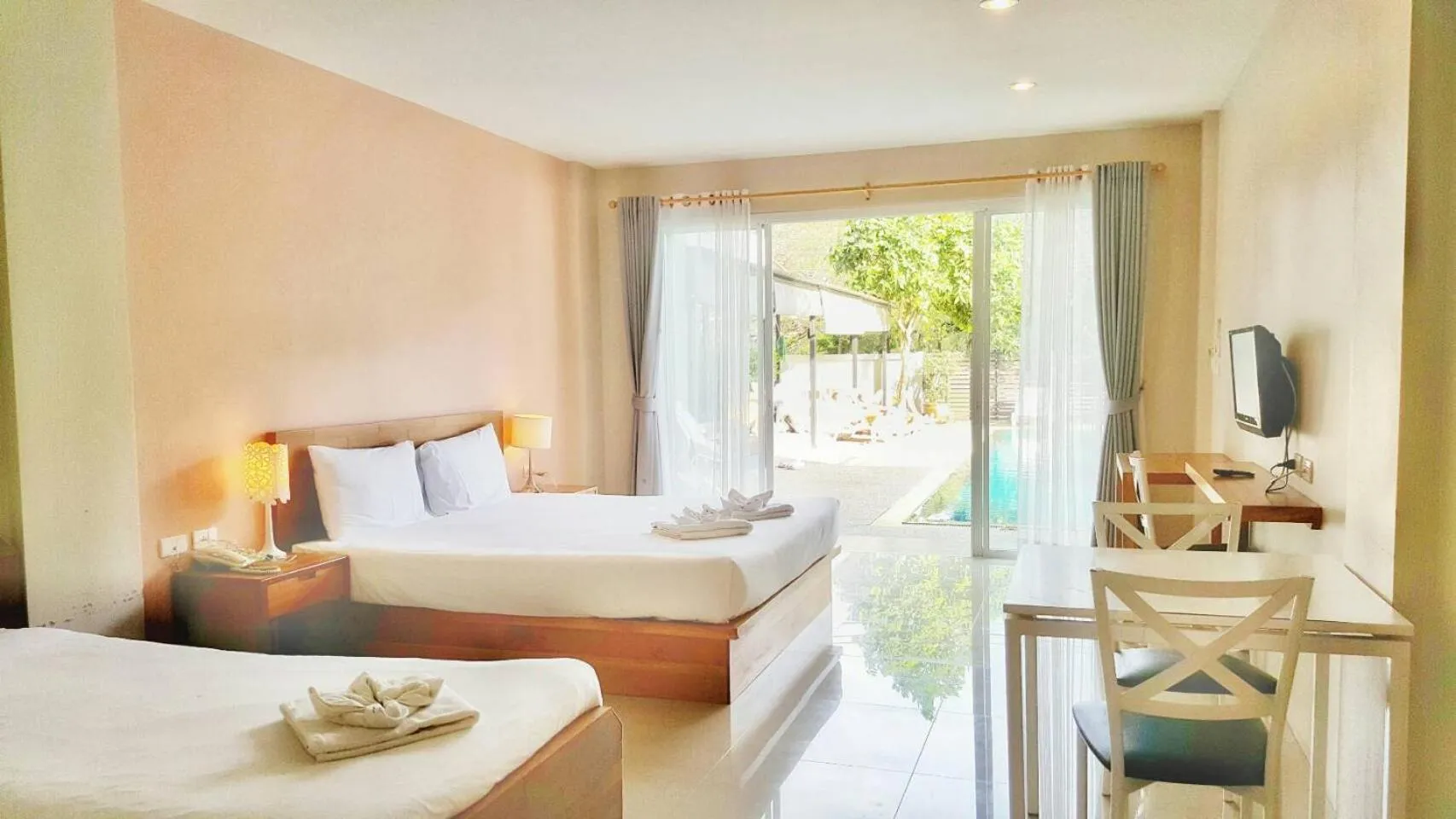 Bed in Ao Nang Miti Resort