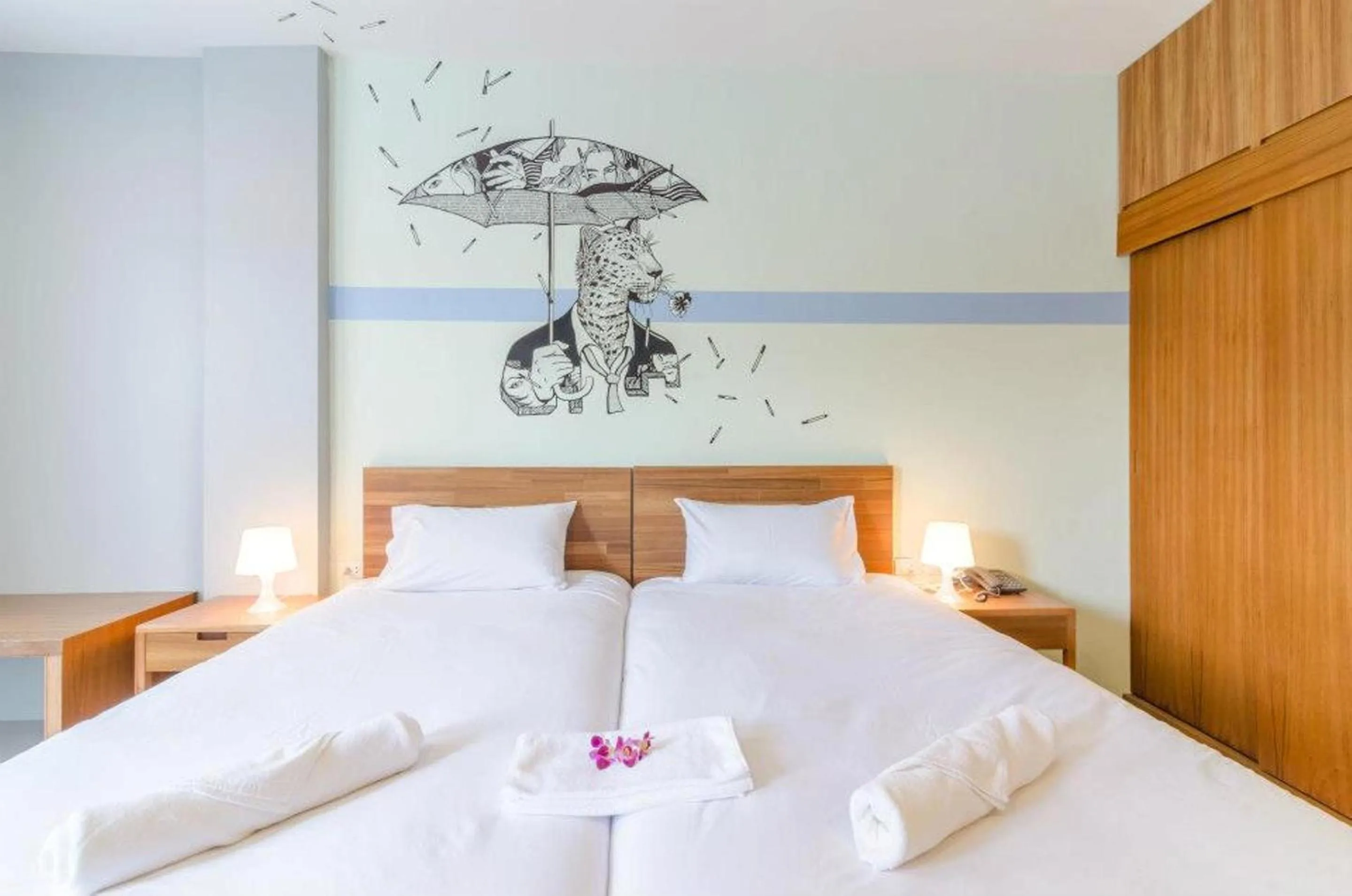 Bed in Ao Nang Miti Resort