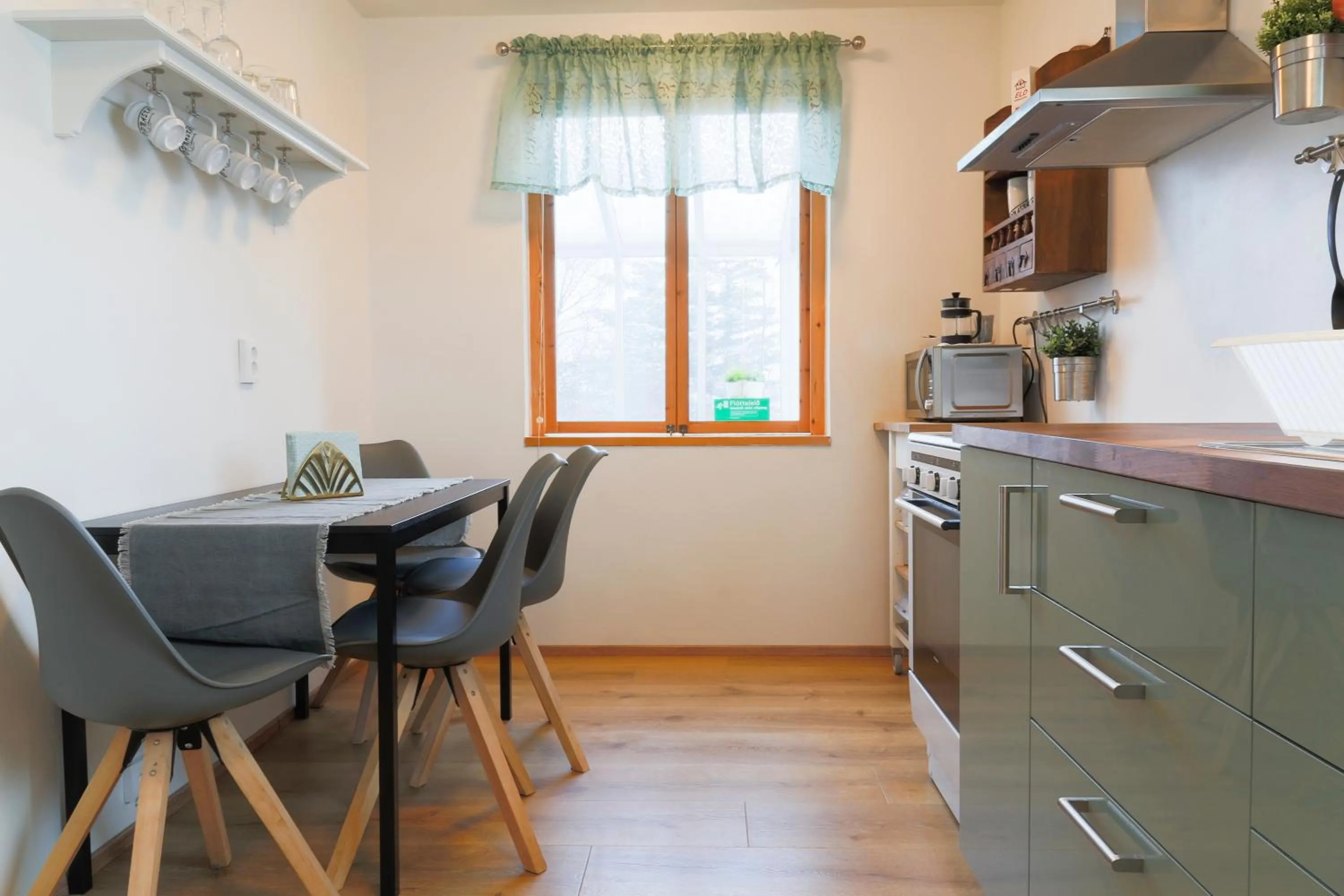 Kitchen or kitchenette in The apartment - Öbbuhús
