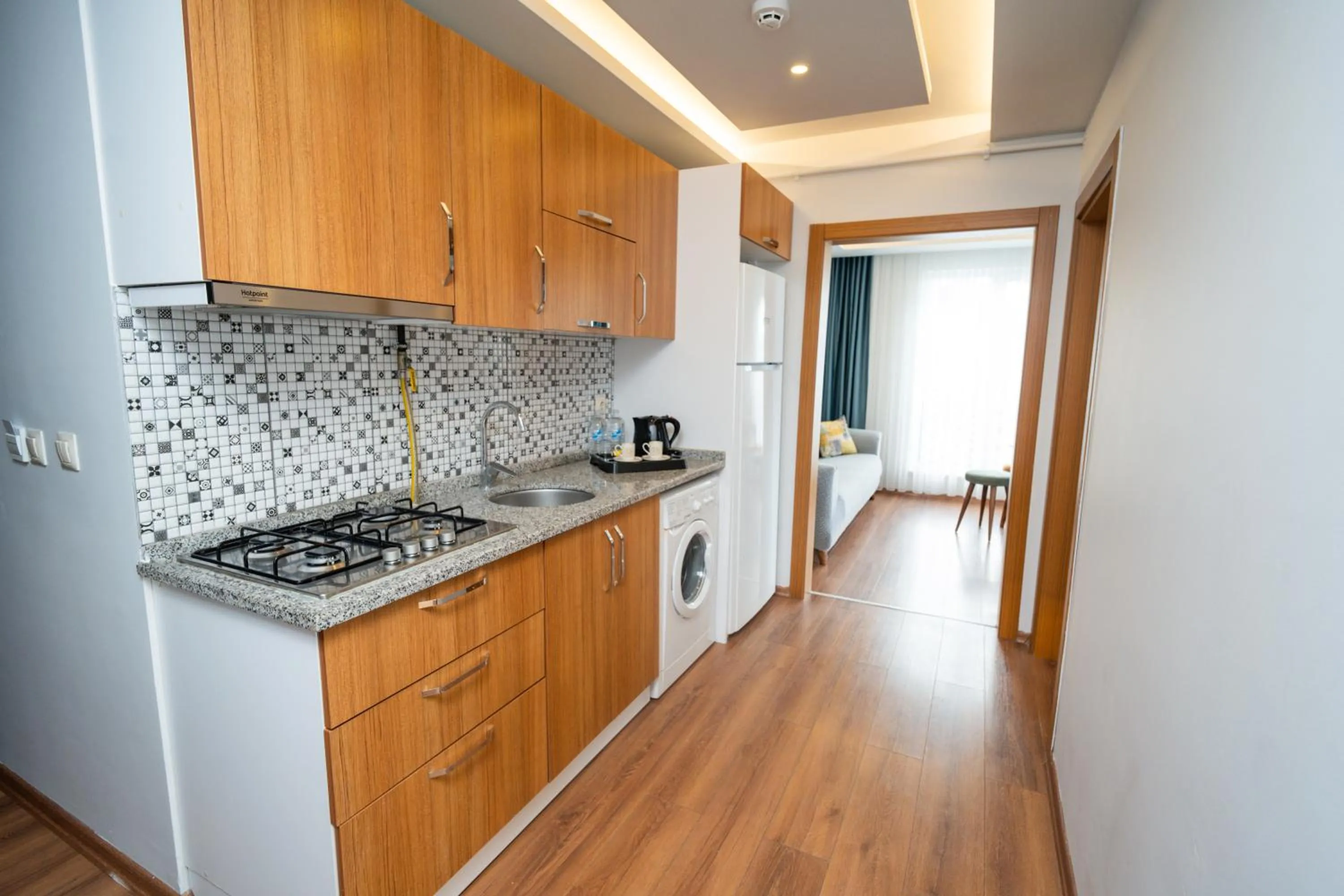 kitchen in Yusra Apart Otel
