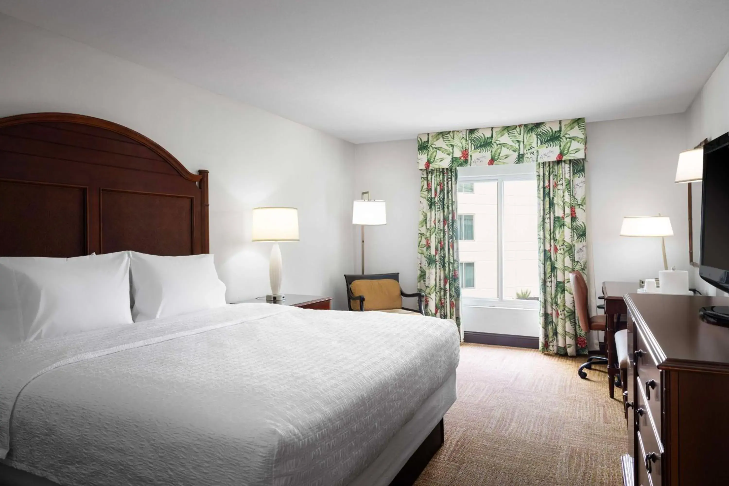 Deluxe King Room with Pool View in Hampton Inn & Suites San Juan Deluxe King Room with Pool View in Hampton Inn & Suites San Juan