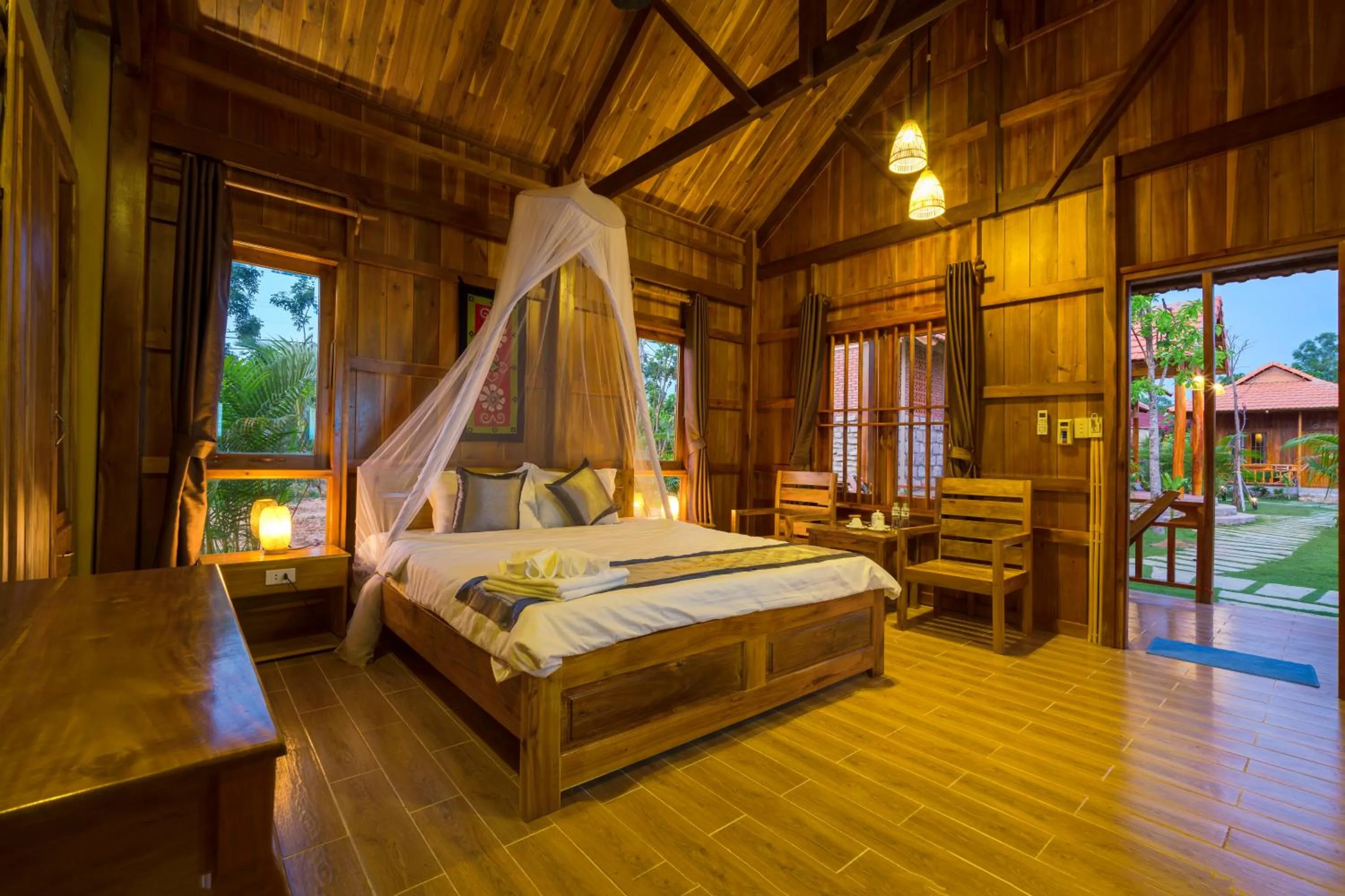 Bed in Island Lodge