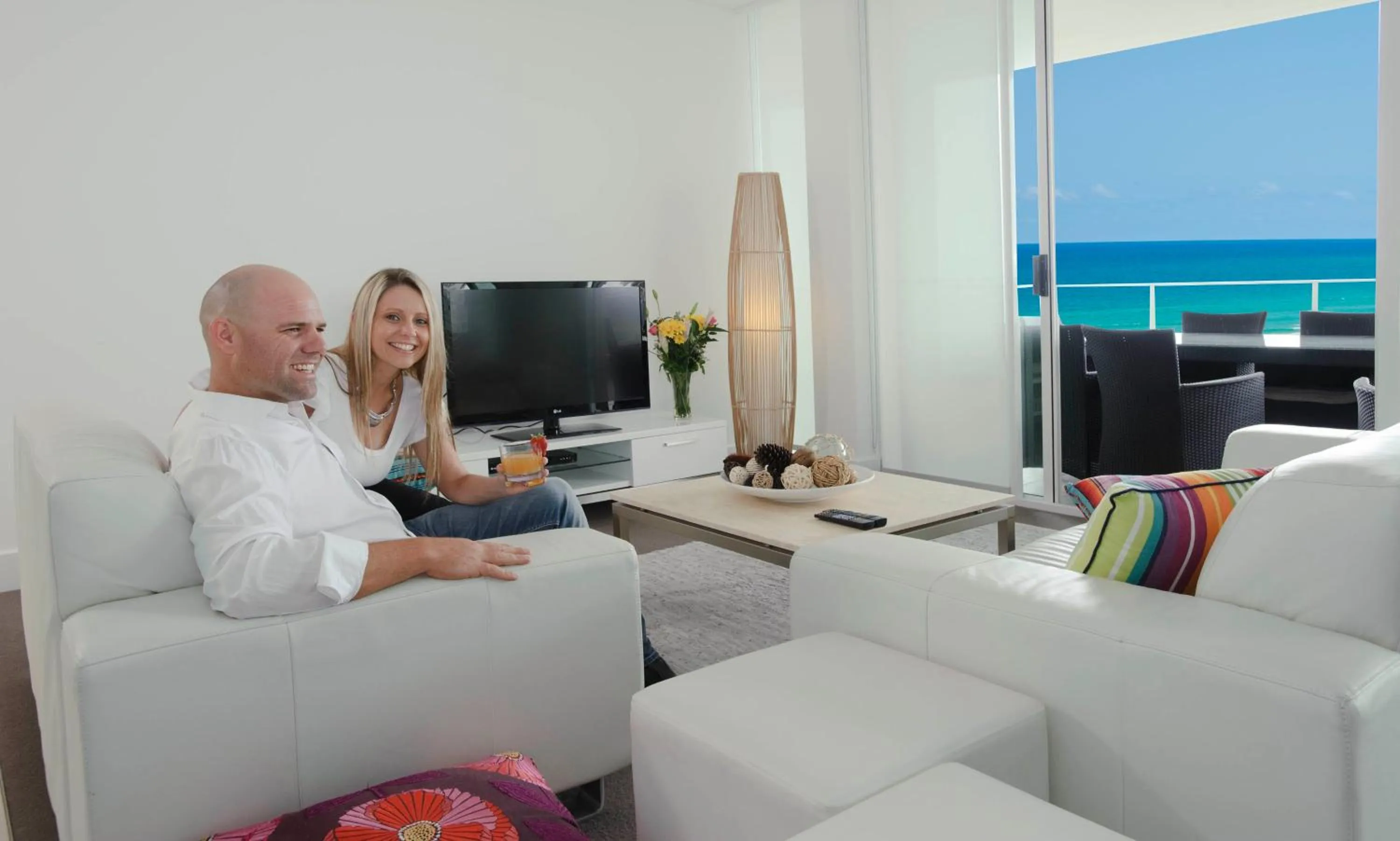 People in Kirra Surf Apartments