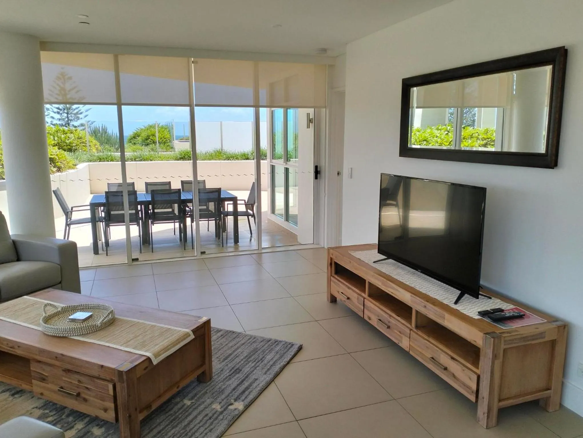Communal lounge/ TV room in Kirra Surf Apartments