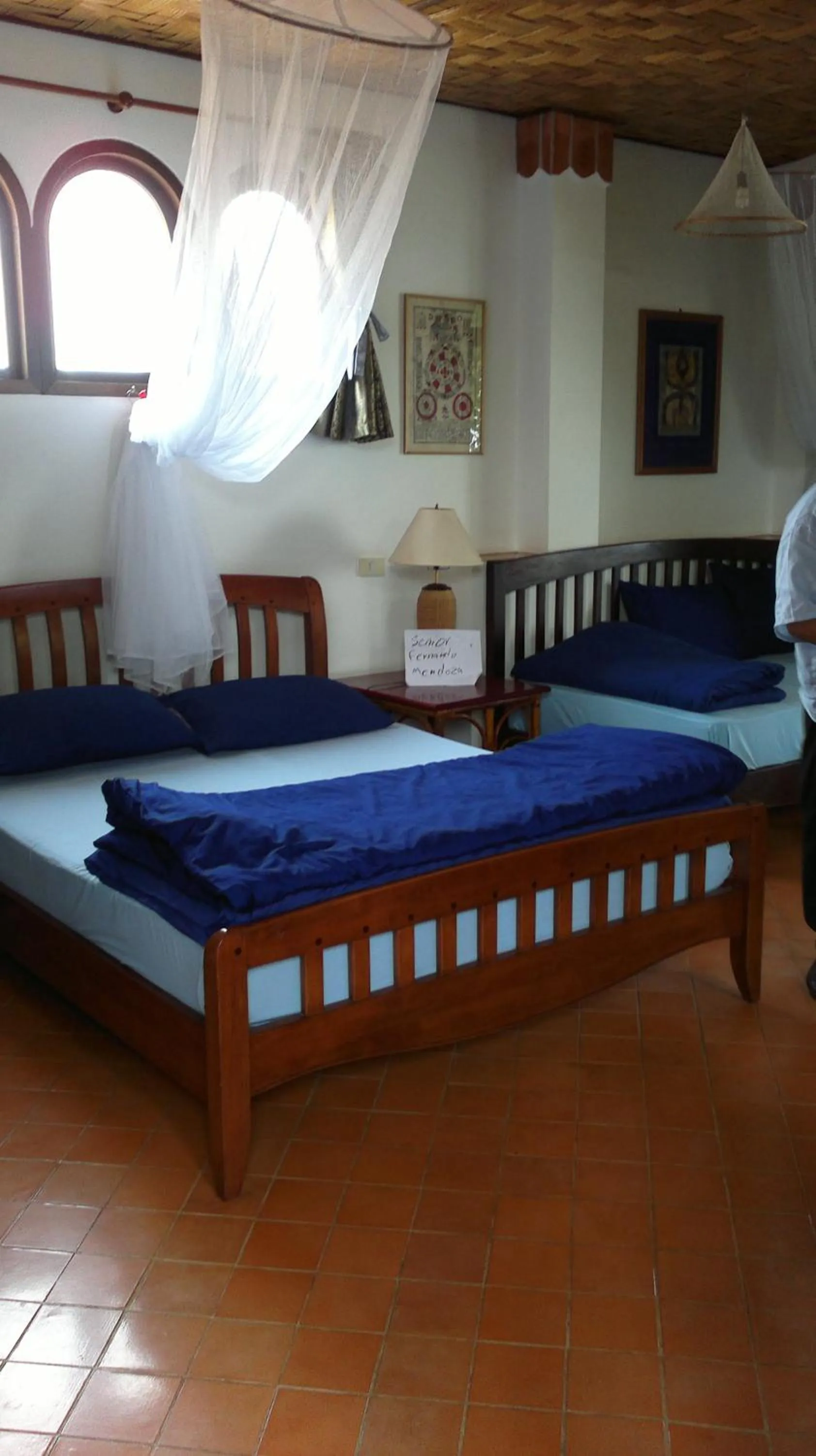 Bed in Mut Mee Garden Guest House