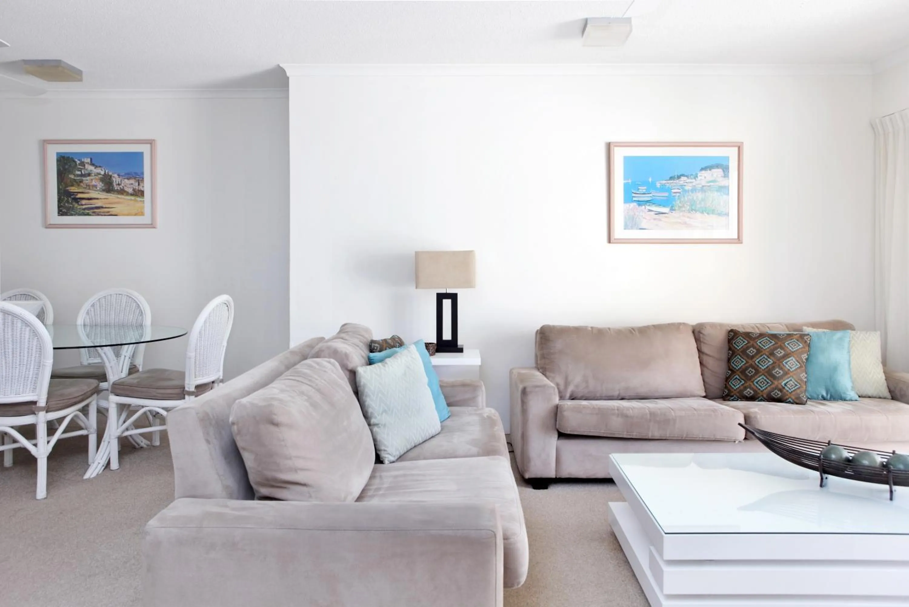 Living room in Serenity Apartments Noosa